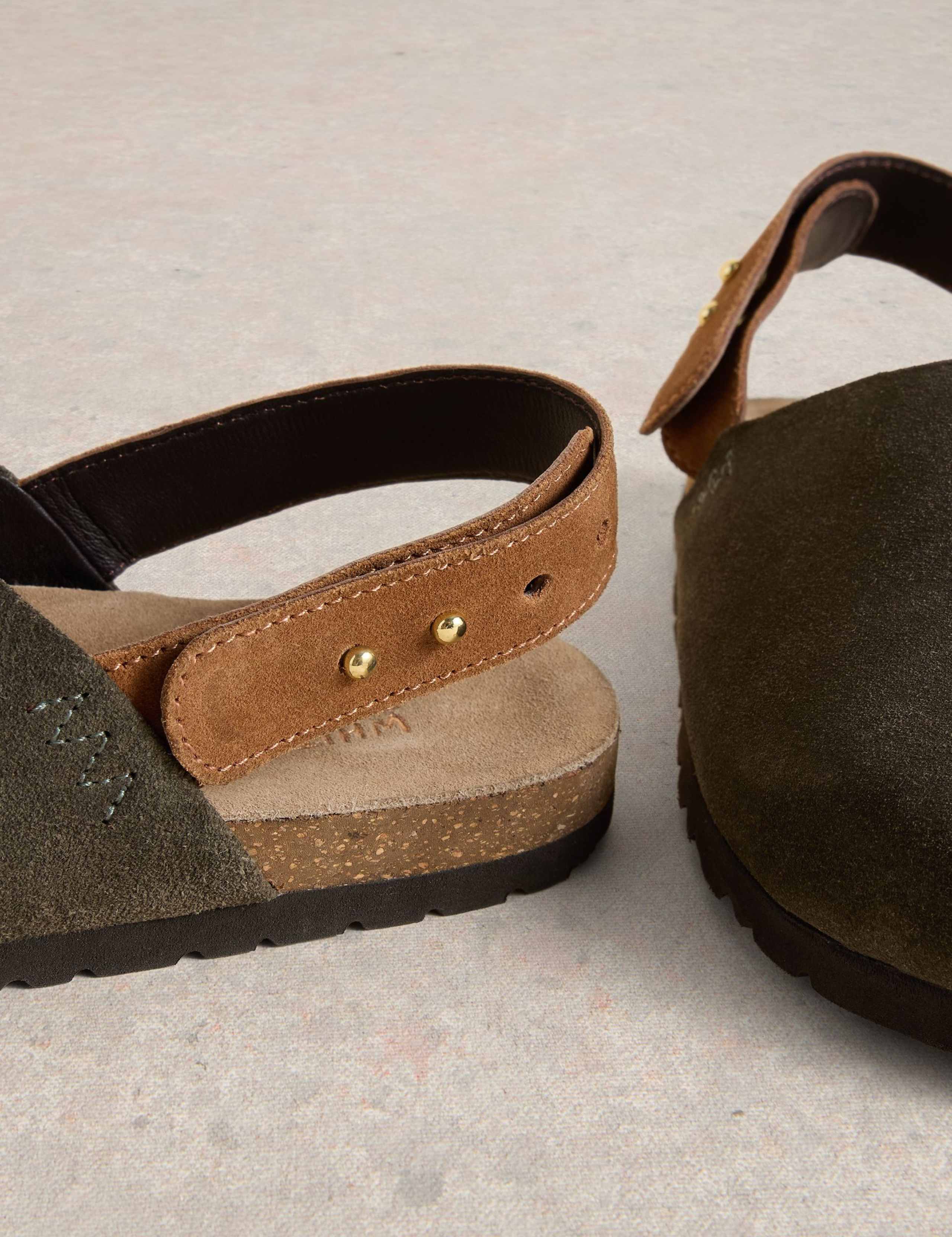 Suede Slip On Footbed Slingback Shoes 4 of 4