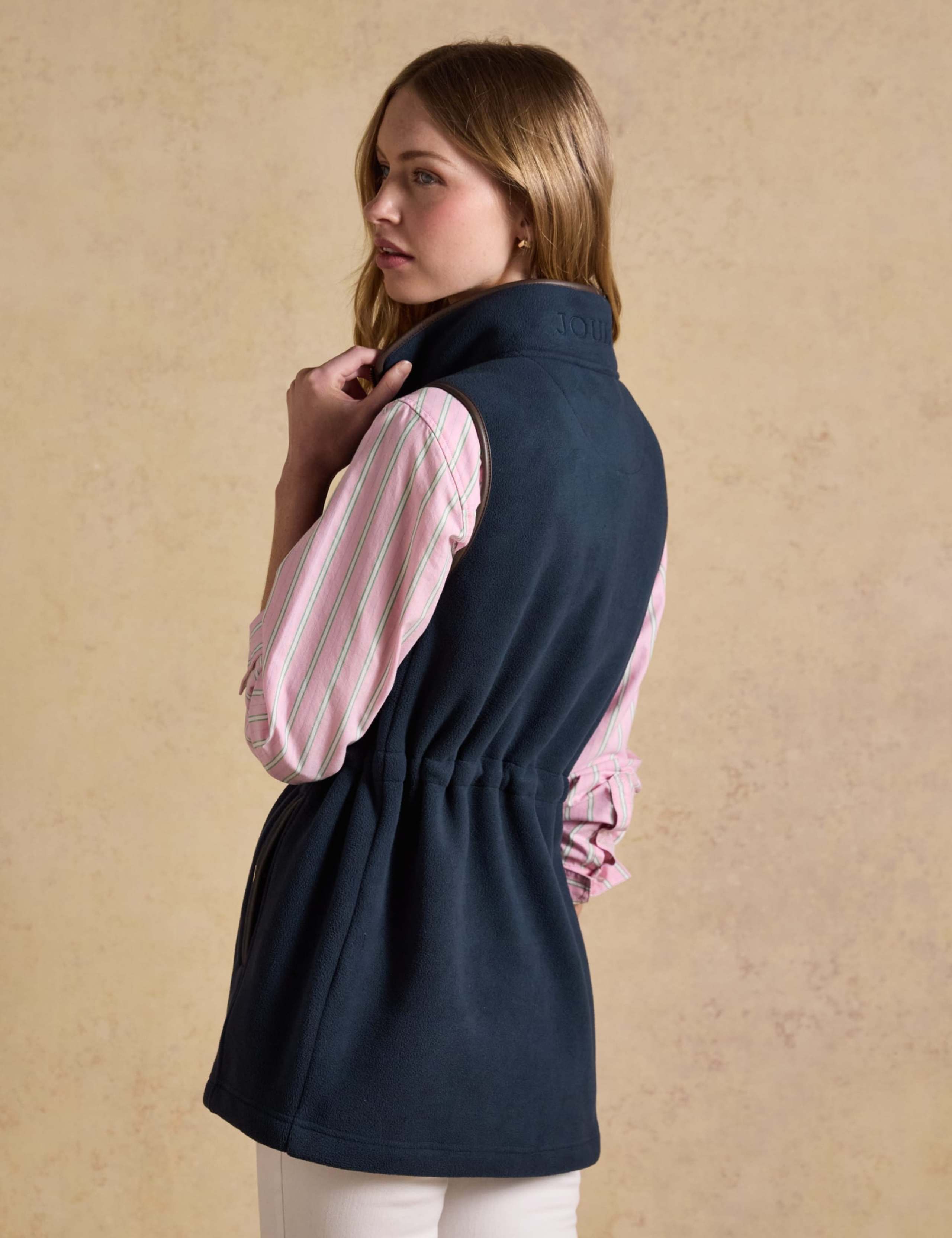 Fleece High Neck Longline Gilet 5 of 11