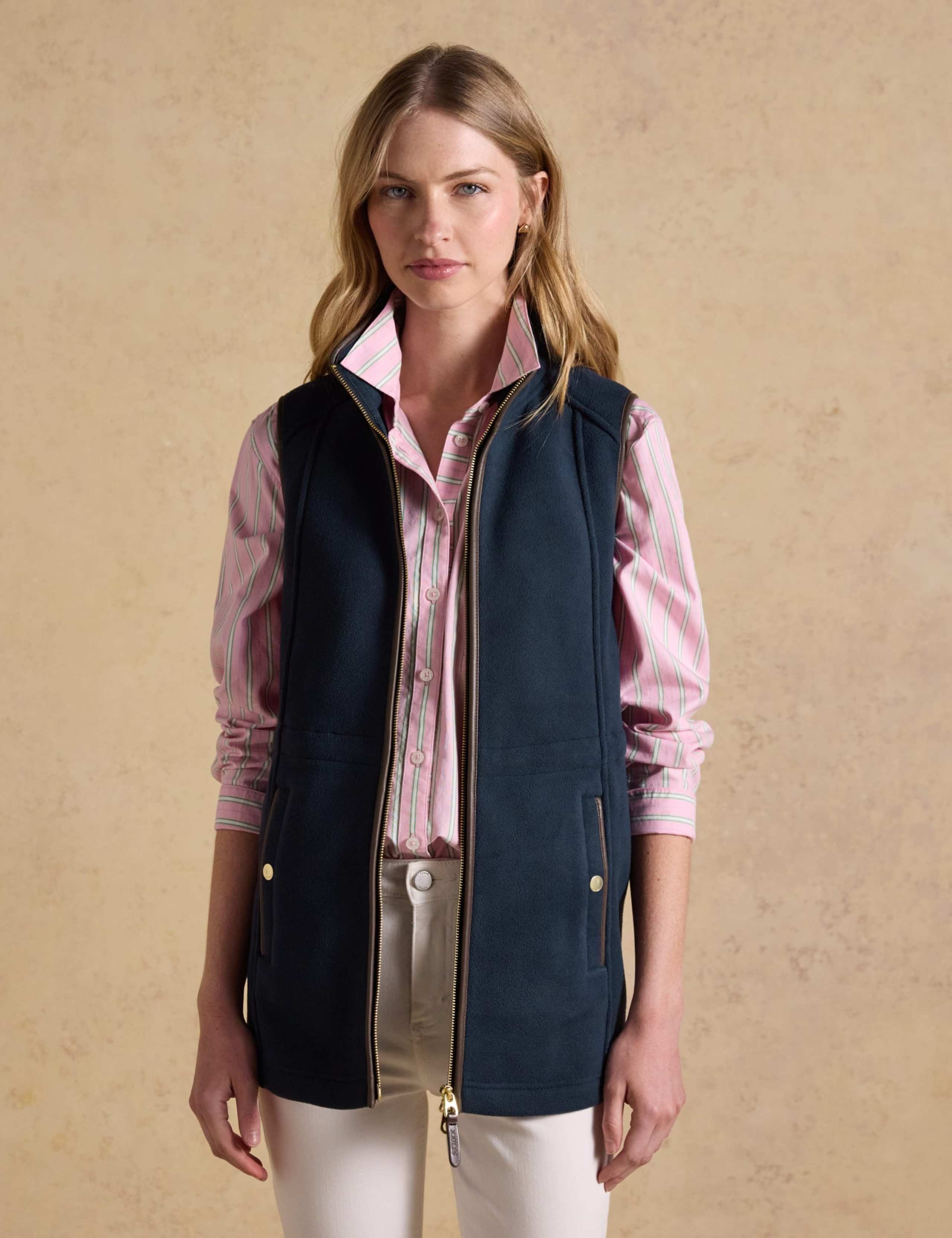 Fleece High Neck Longline Gilet 7 of 11