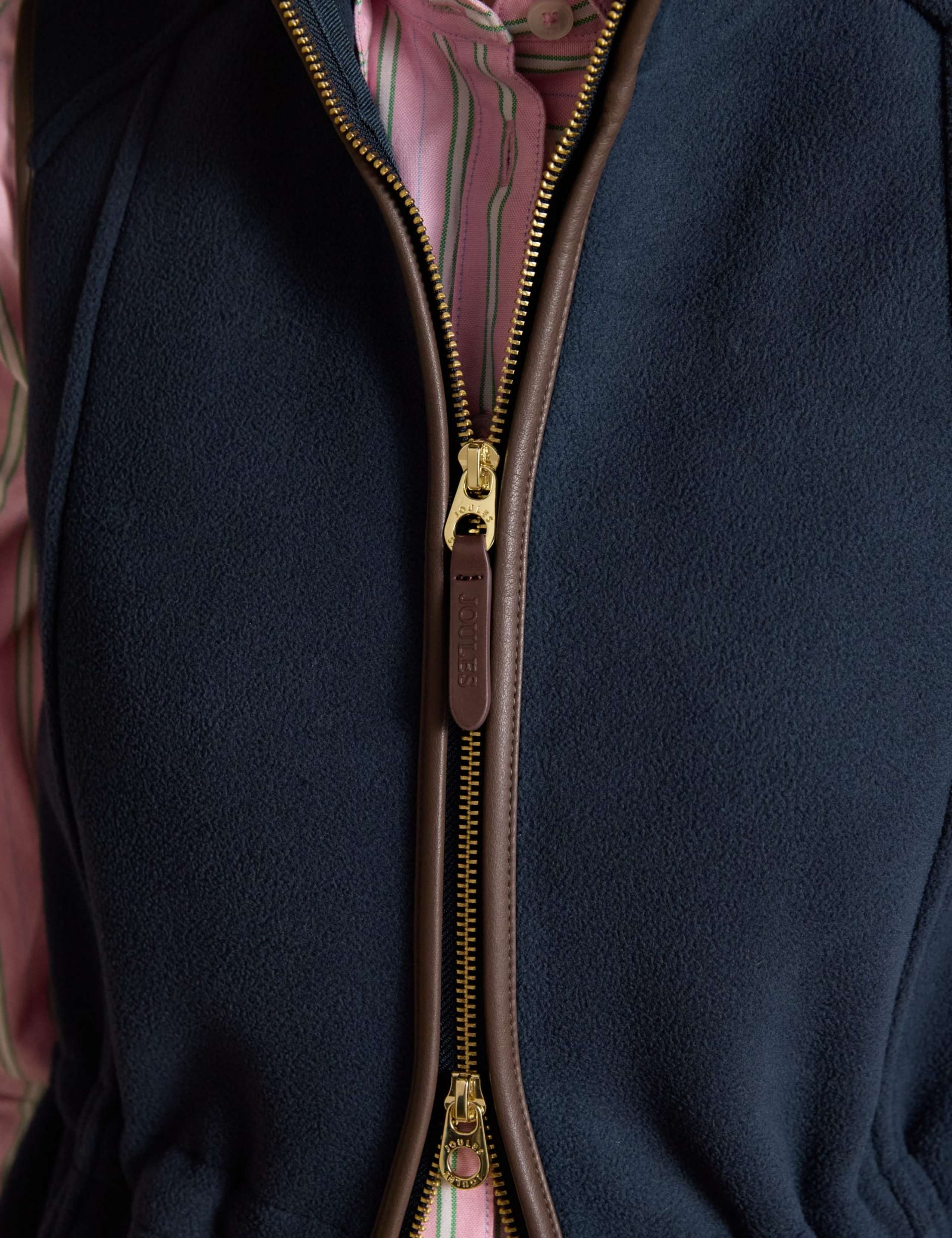 Fleece High Neck Longline Gilet 8 of 11