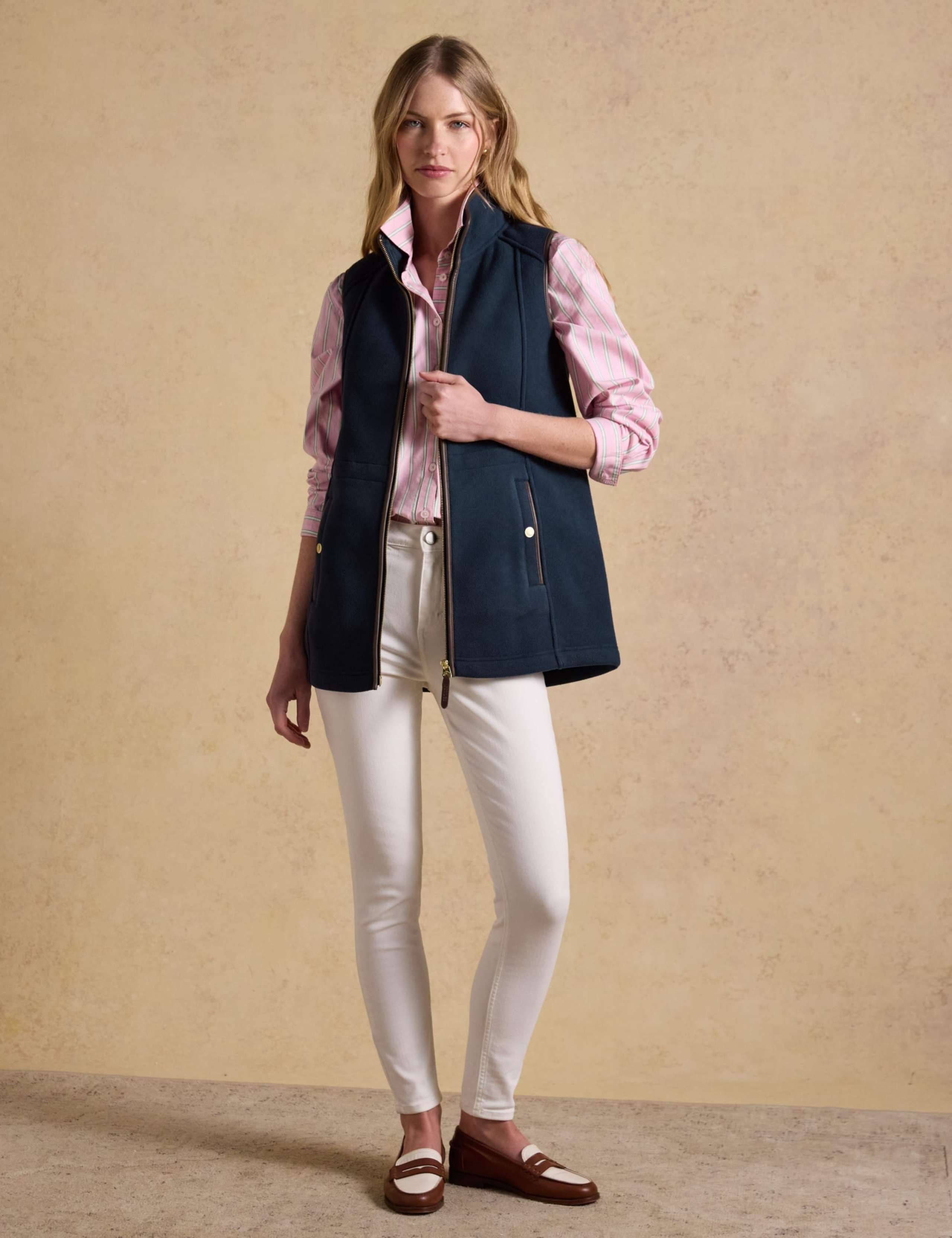 Fleece High Neck Longline Gilet 9 of 11
