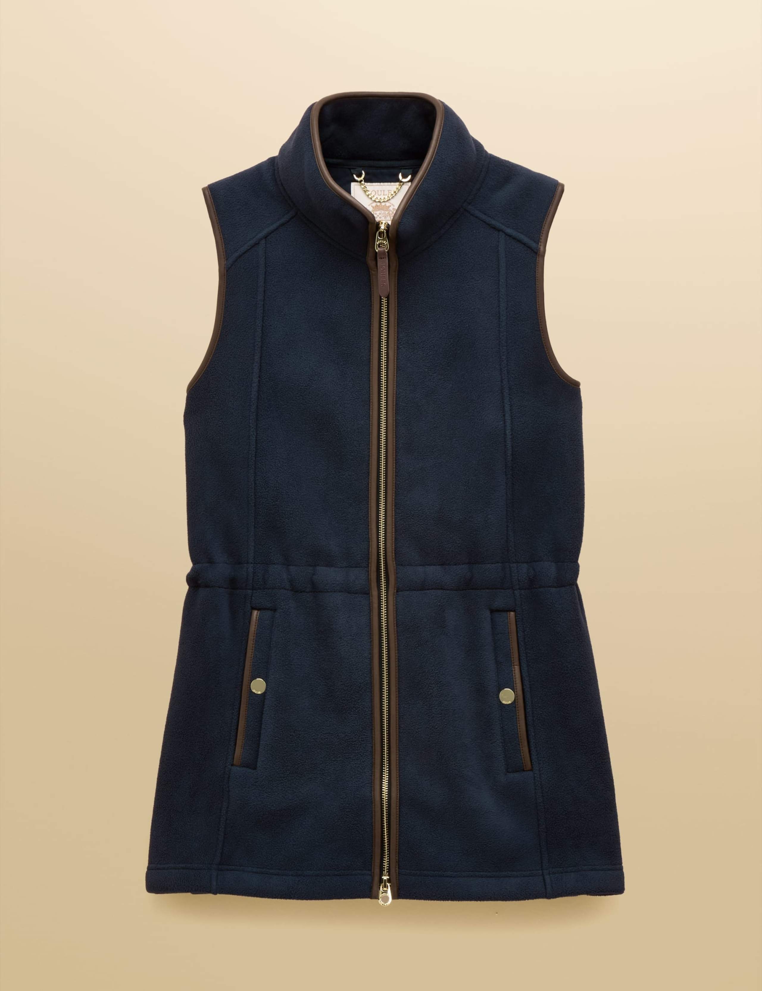 Fleece High Neck Longline Gilet 10 of 11