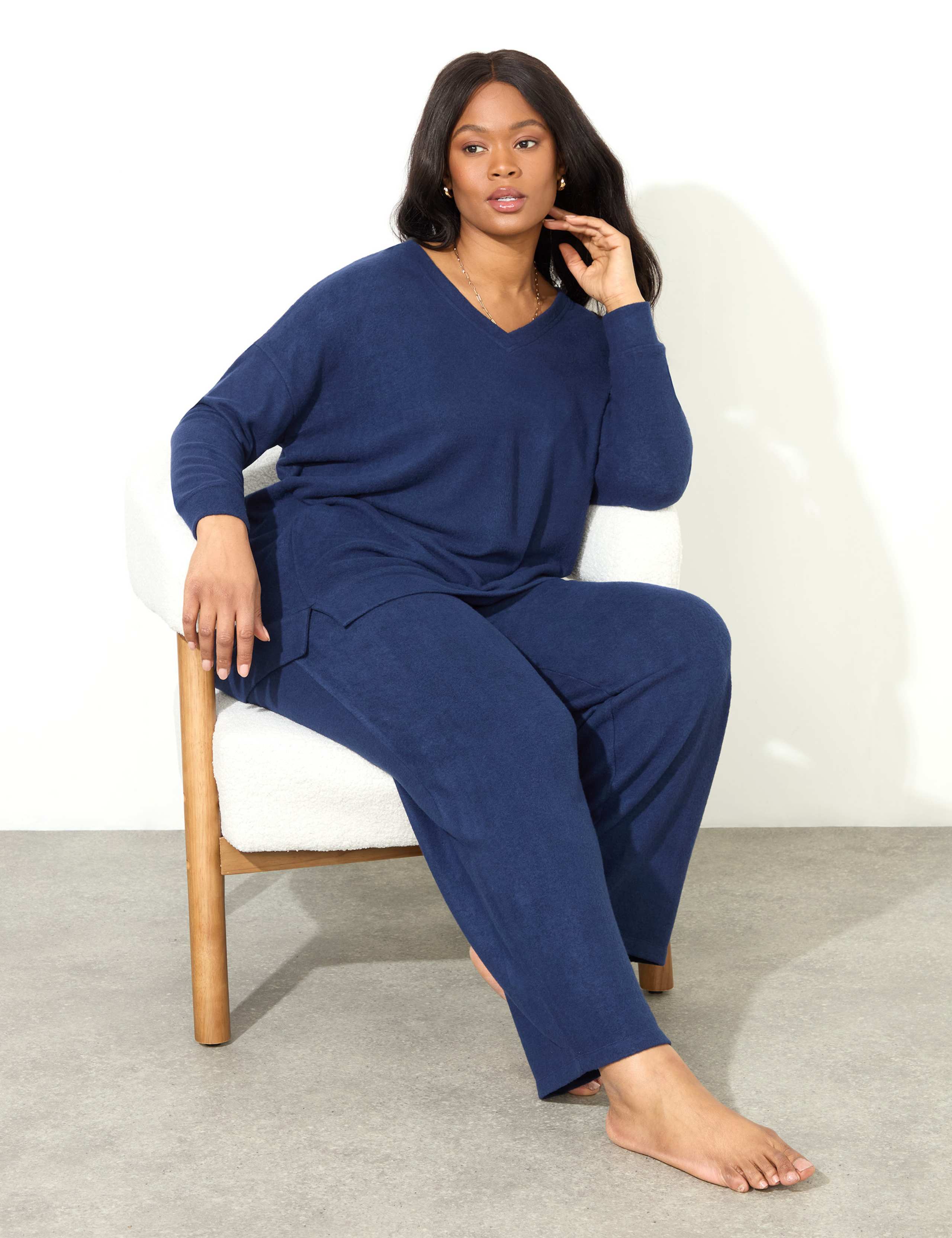 Elasticated Waist Wide Leg Trousers 3 of 4
