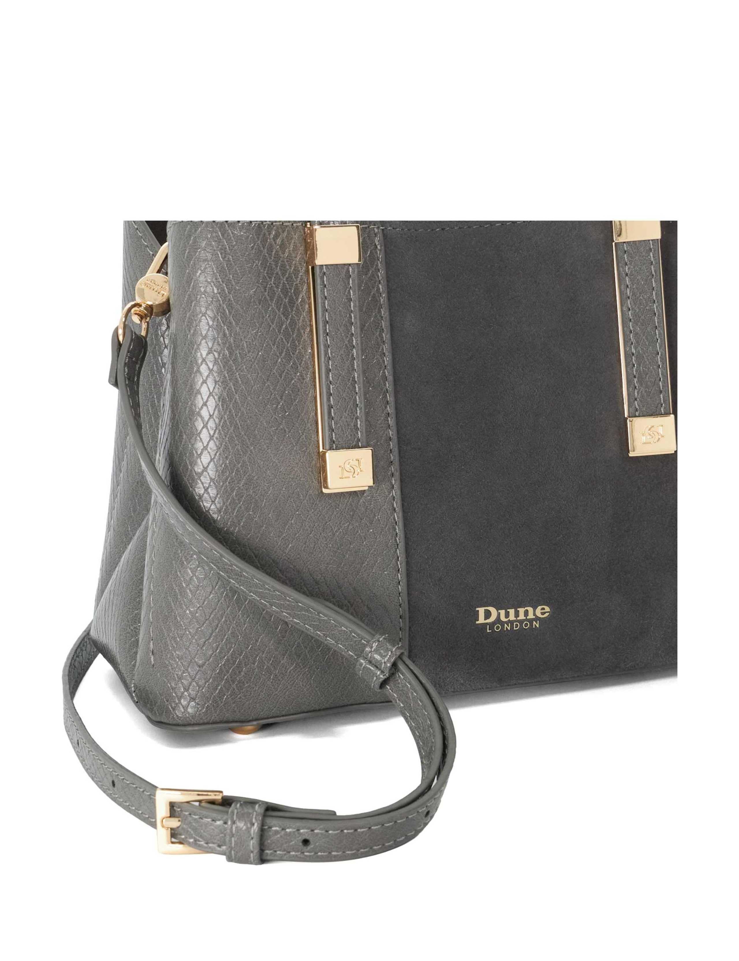 Leather Blend Mixed Texture Tote Bag 4 of 6