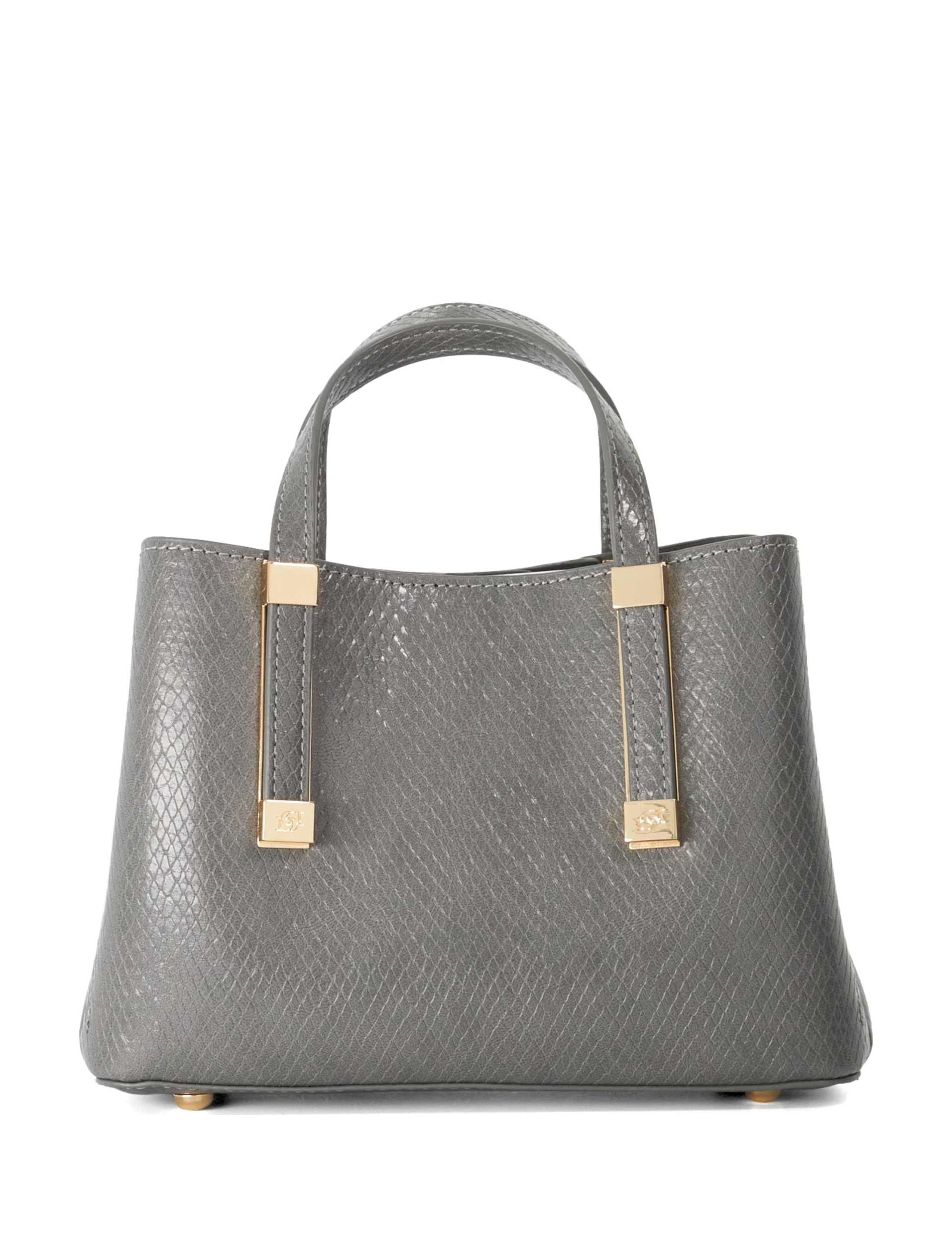 Leather Blend Mixed Texture Tote Bag 5 of 6