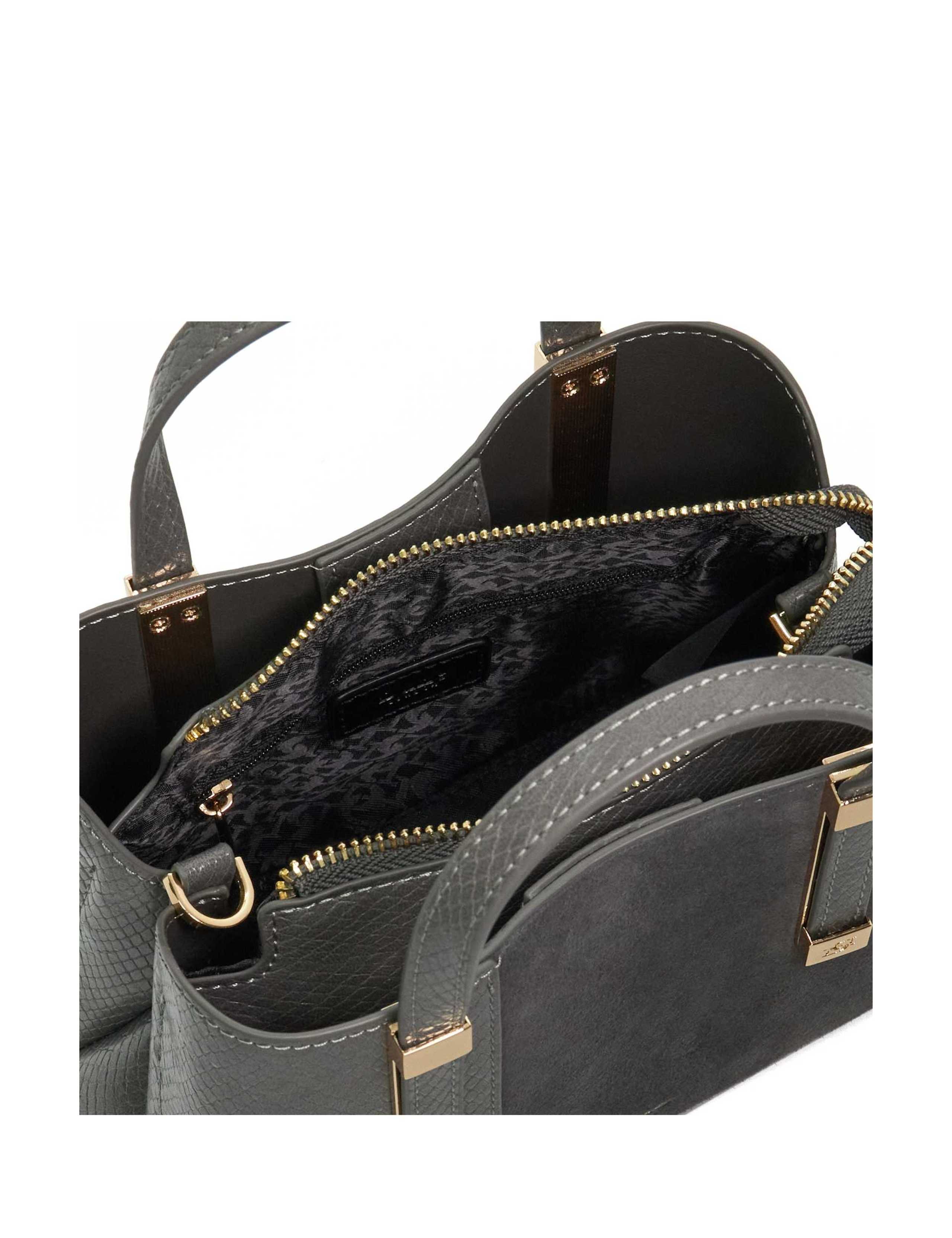 Leather Blend Mixed Texture Tote Bag 6 of 6