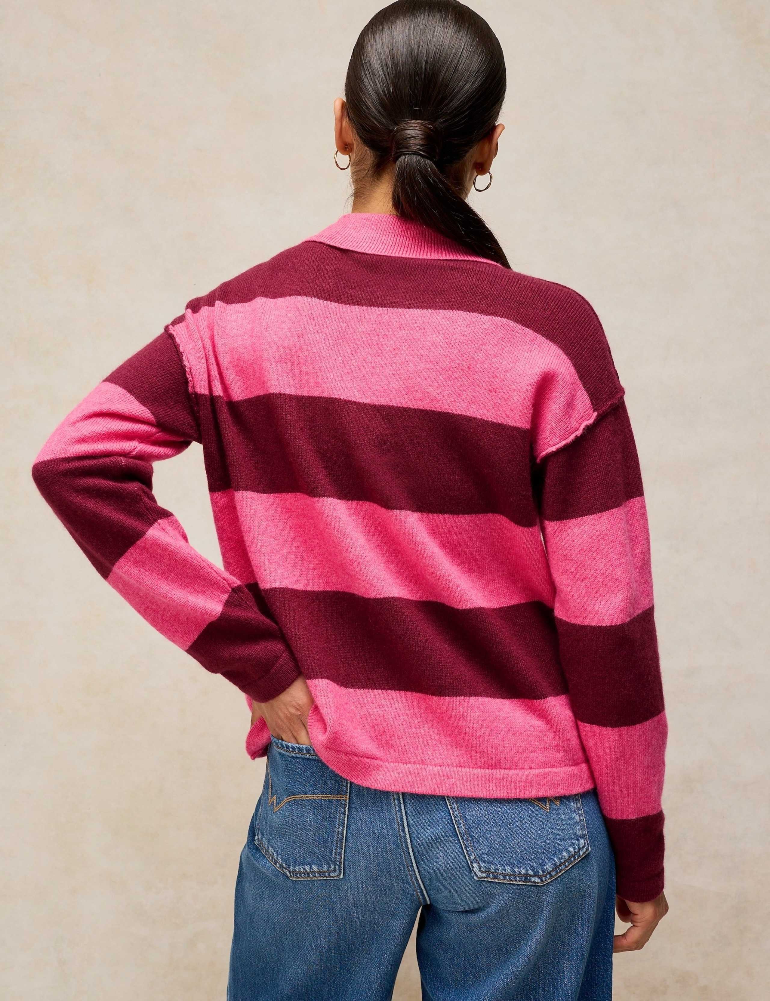 Wool Rich Striped Collared Jumper 4 of 6
