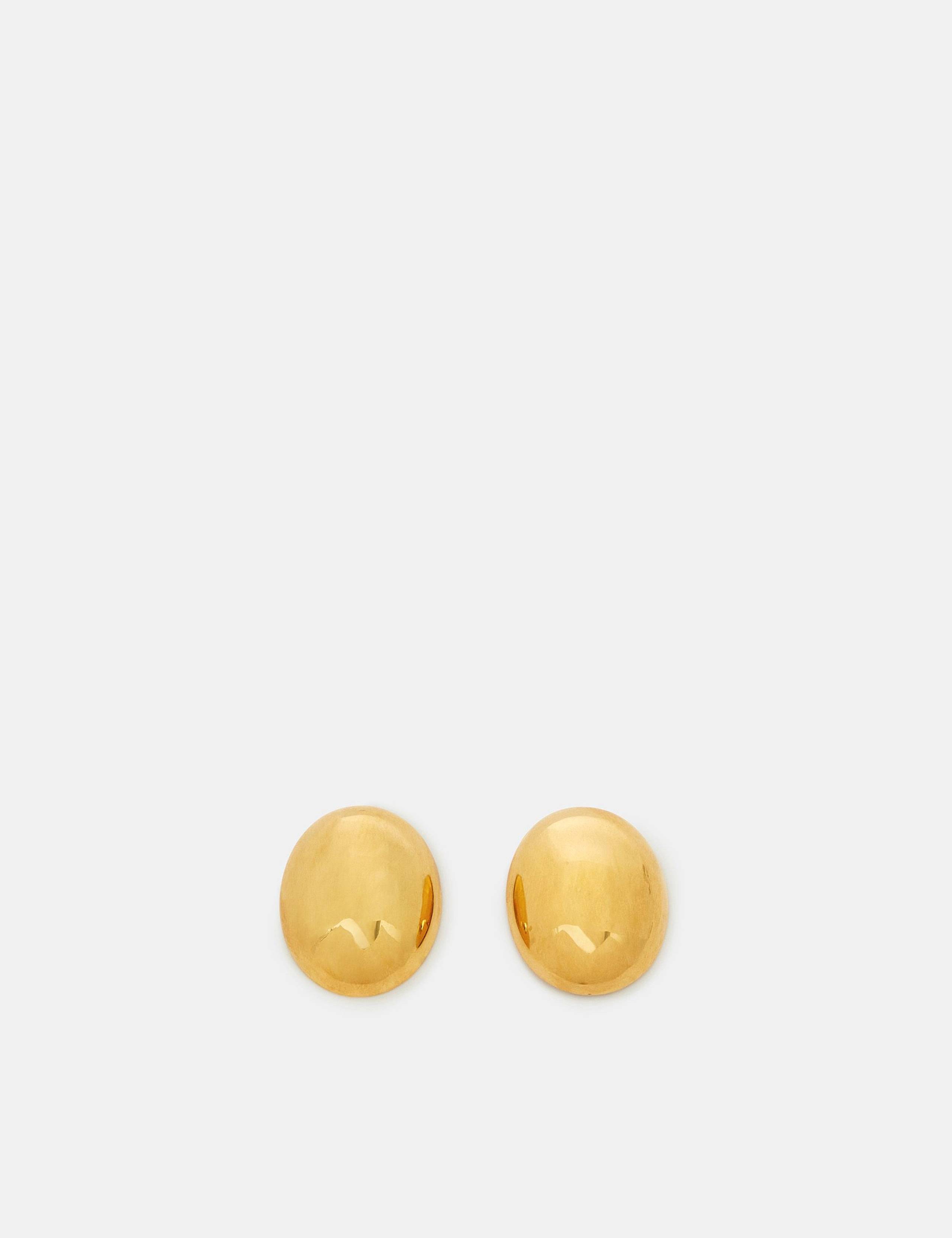 14ct Gold Plated Circle Stud Earring 2 of 3