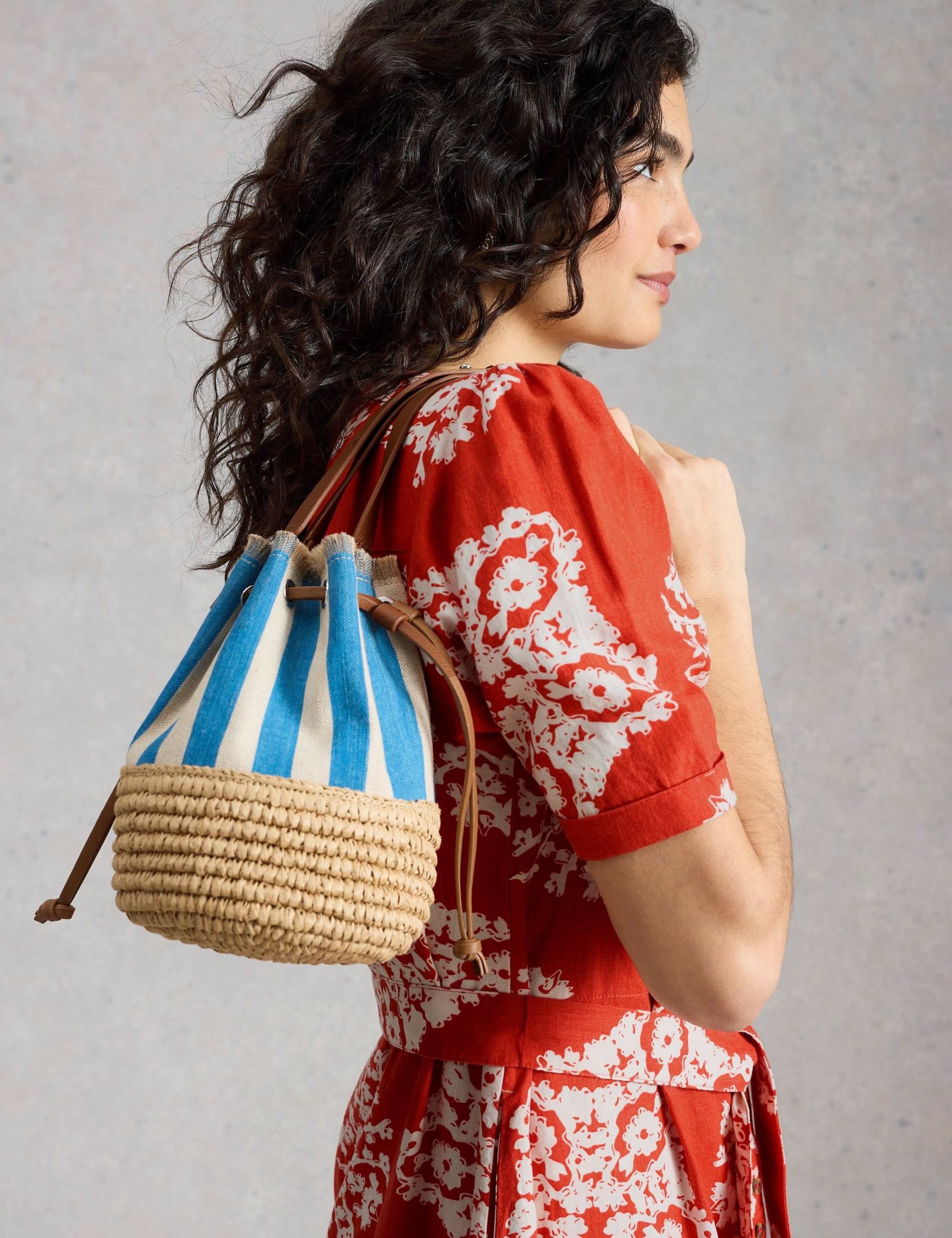 Linen Rich Printed Midi Tea Dress 6 of 6