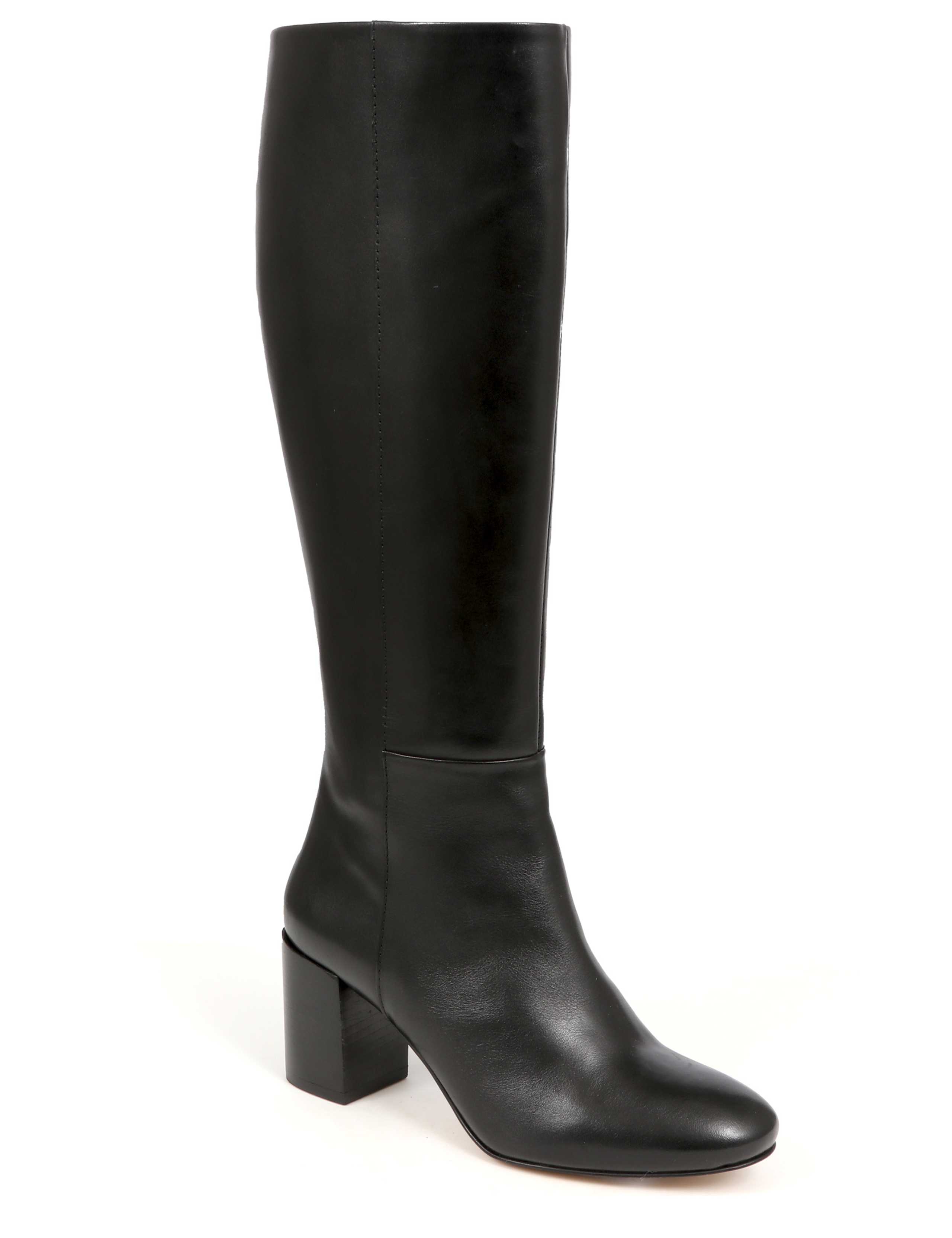 Leather Narrow Fit Knee High Boots 3 of 5