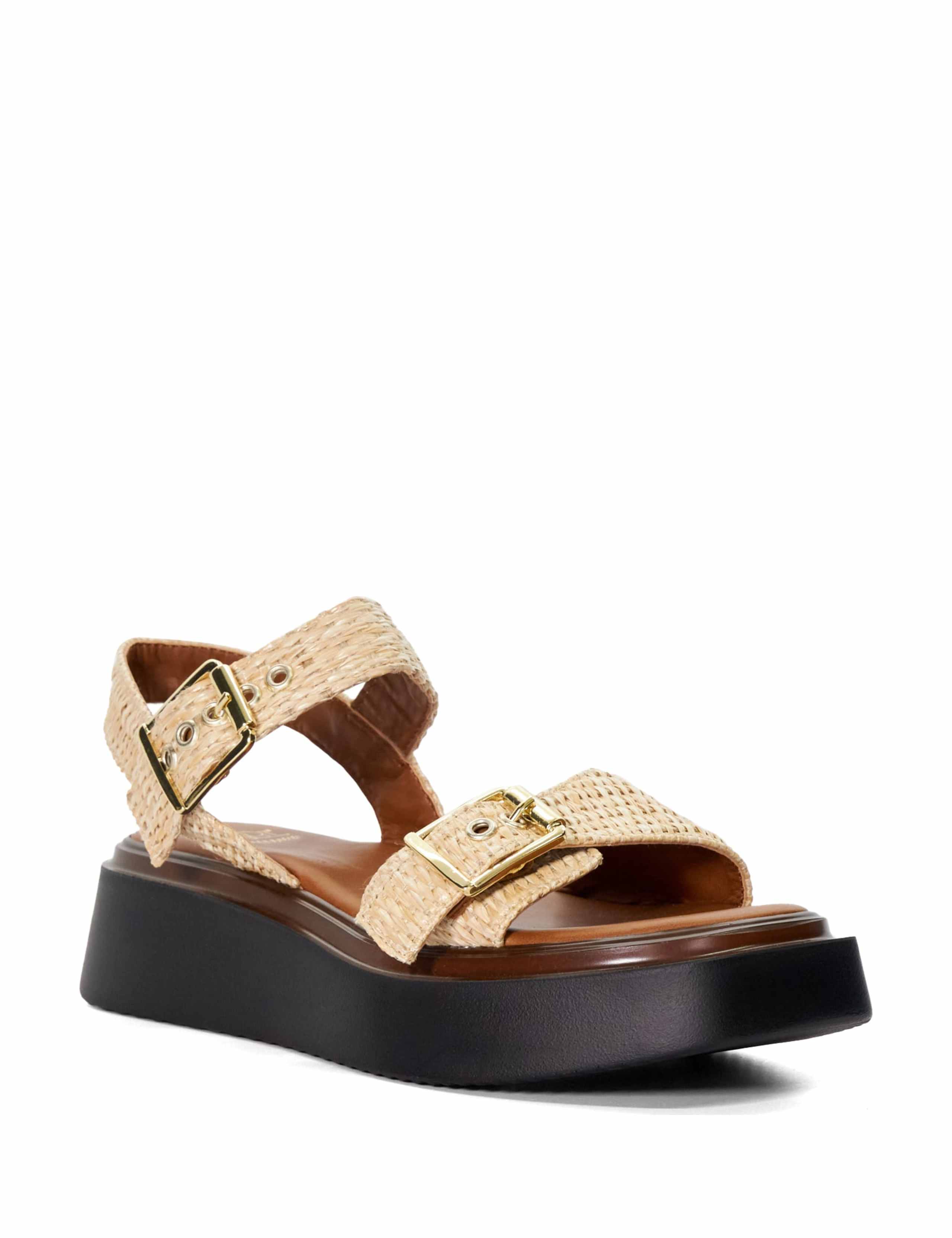 Leather Buckle Flatform Espadrilles 2 of 5