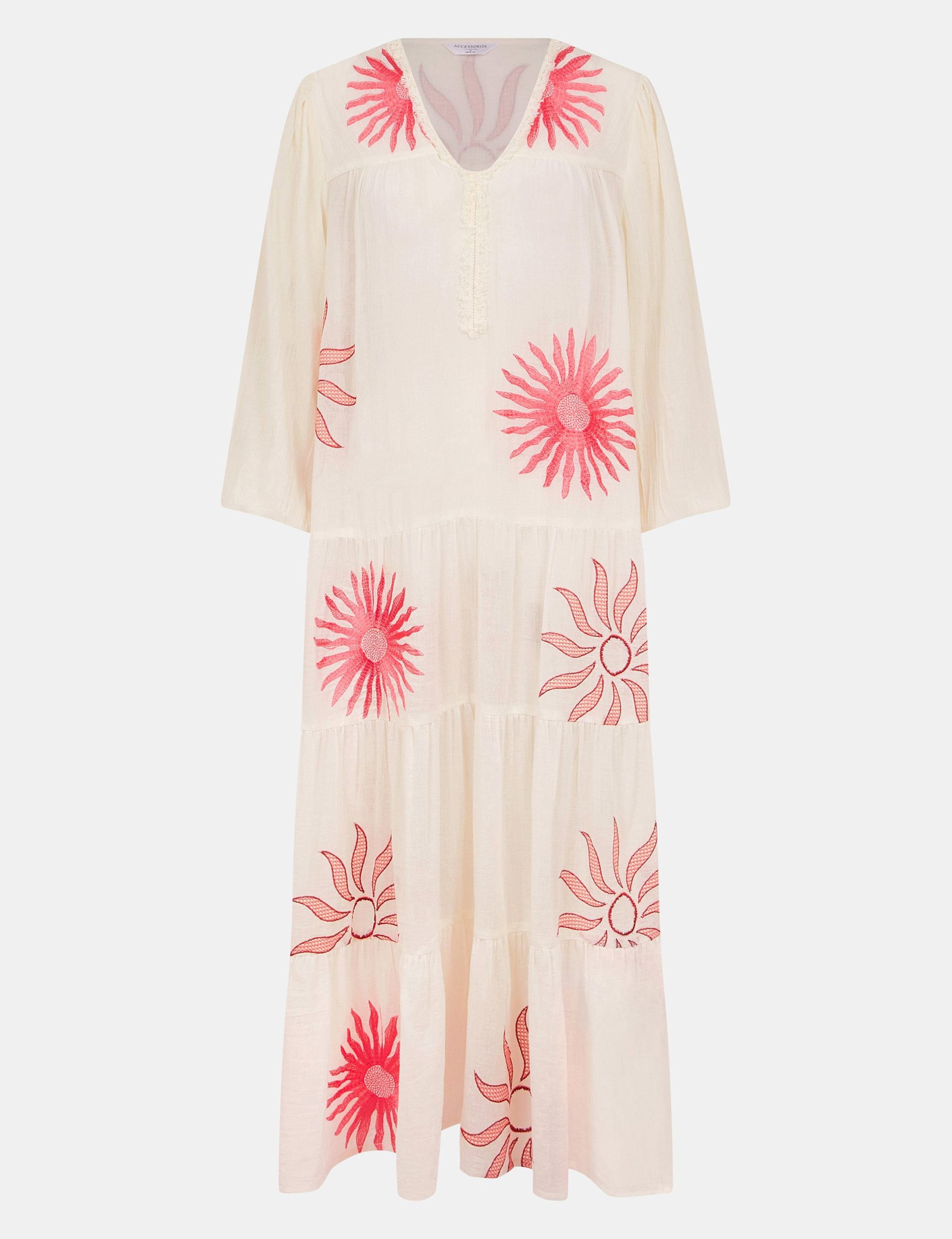 Pure Embroidered Tiered Midaxi Dress 2 of 4