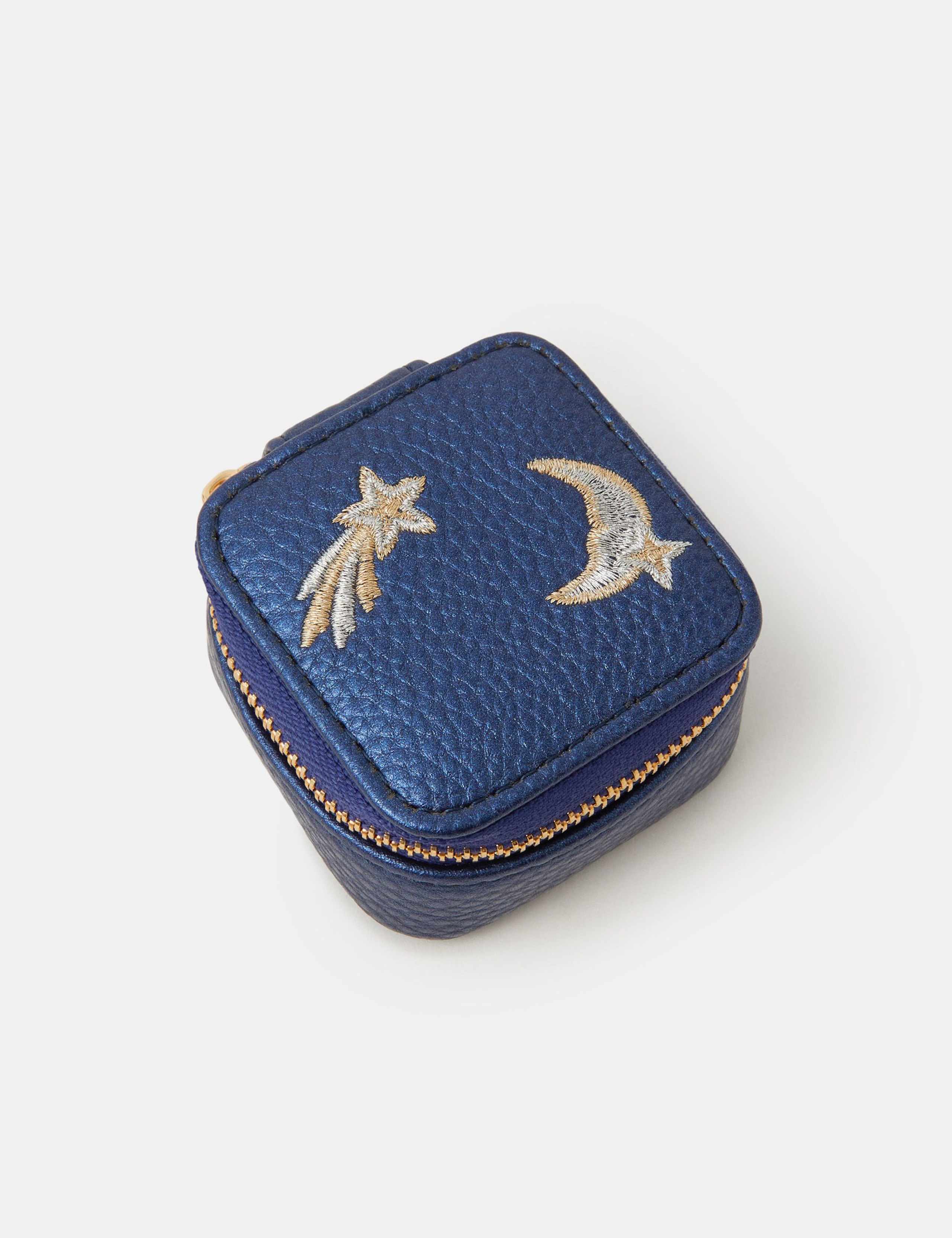 Embroidered Star & Moon Jewellery Box 3 of 4