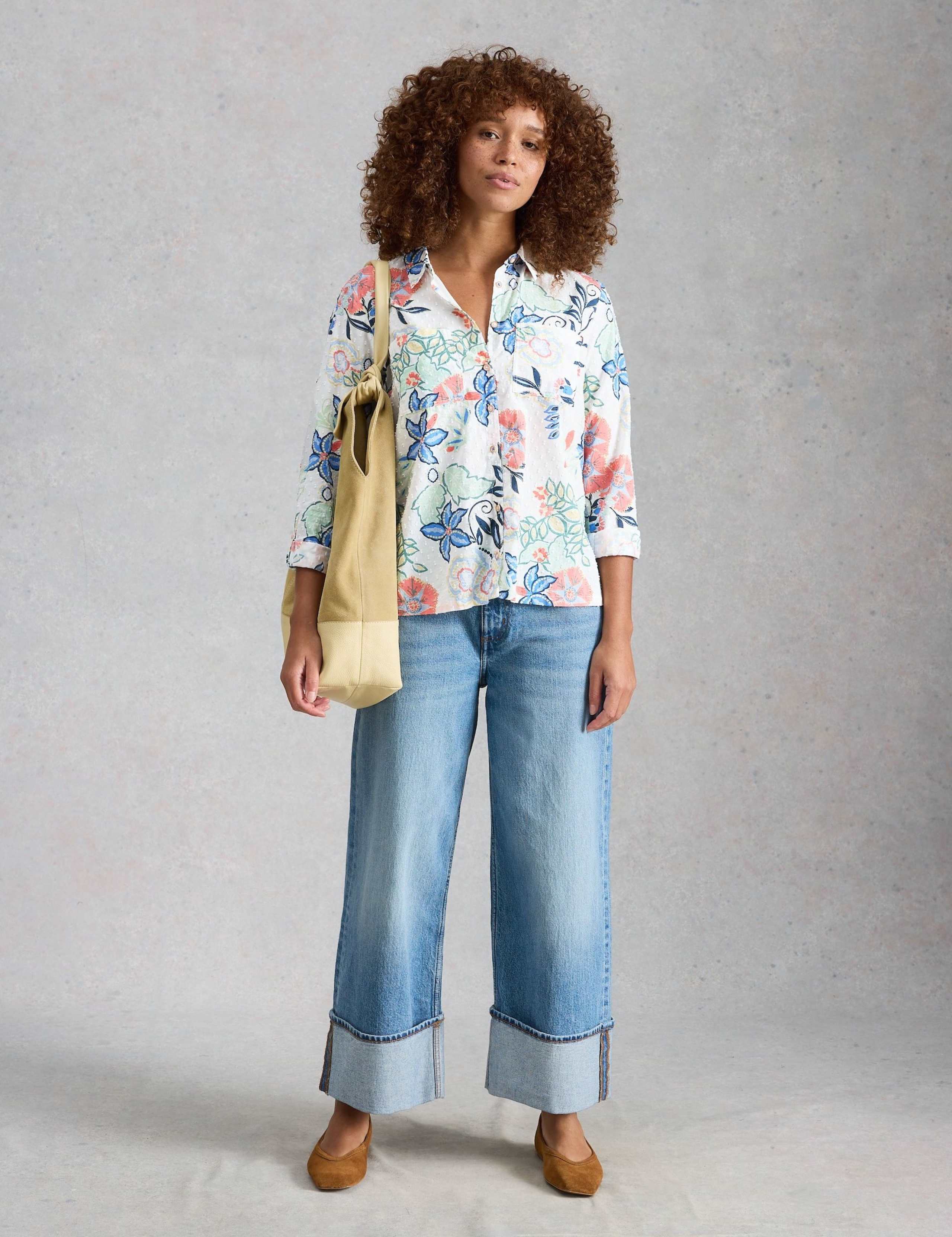 Pure Cotton Embroidered Shirt 1 of 6