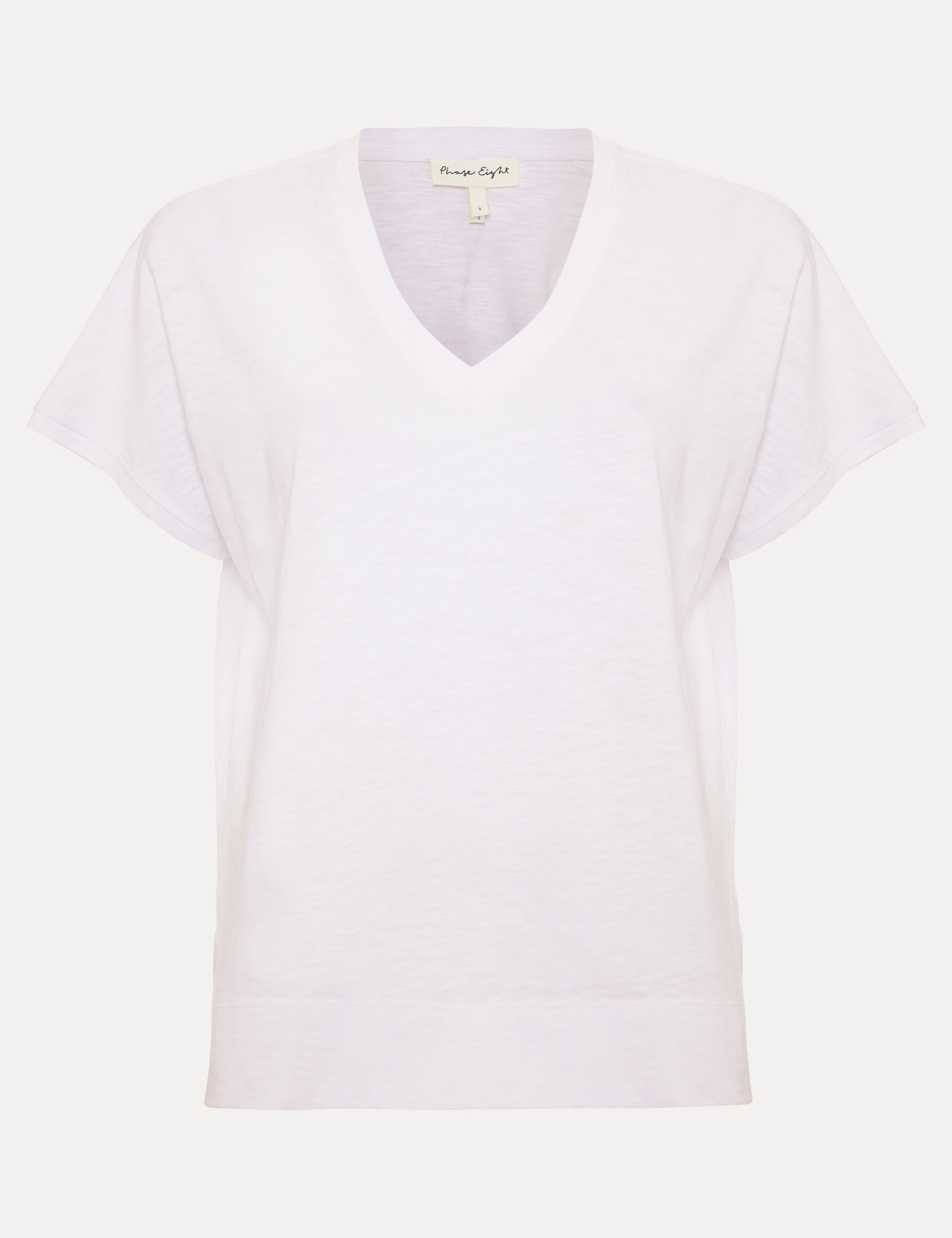 Pure Cotton Textured V-Neck T-Shirt 2 of 7