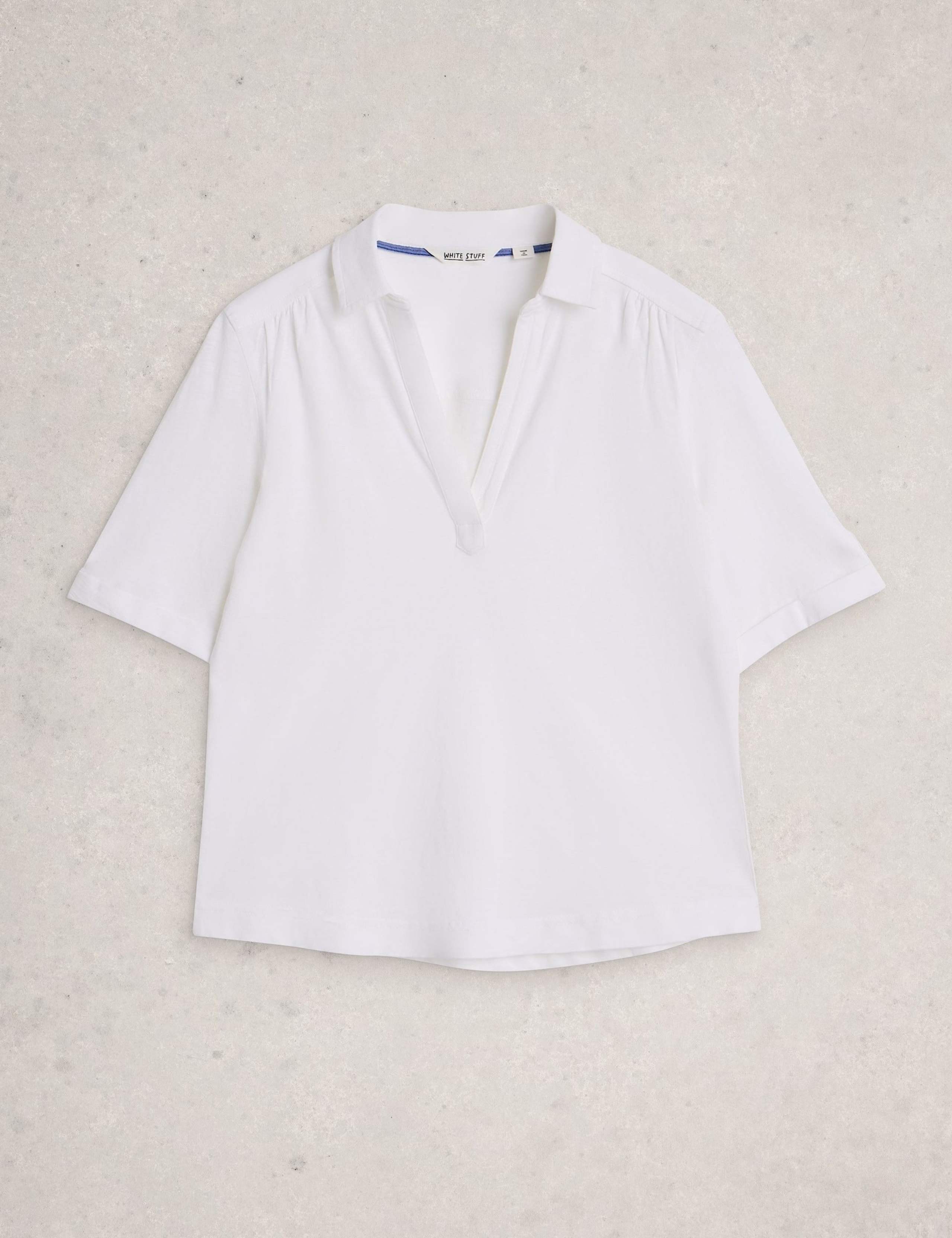 Pure Cotton Jersey Collared Shirt 2 of 6