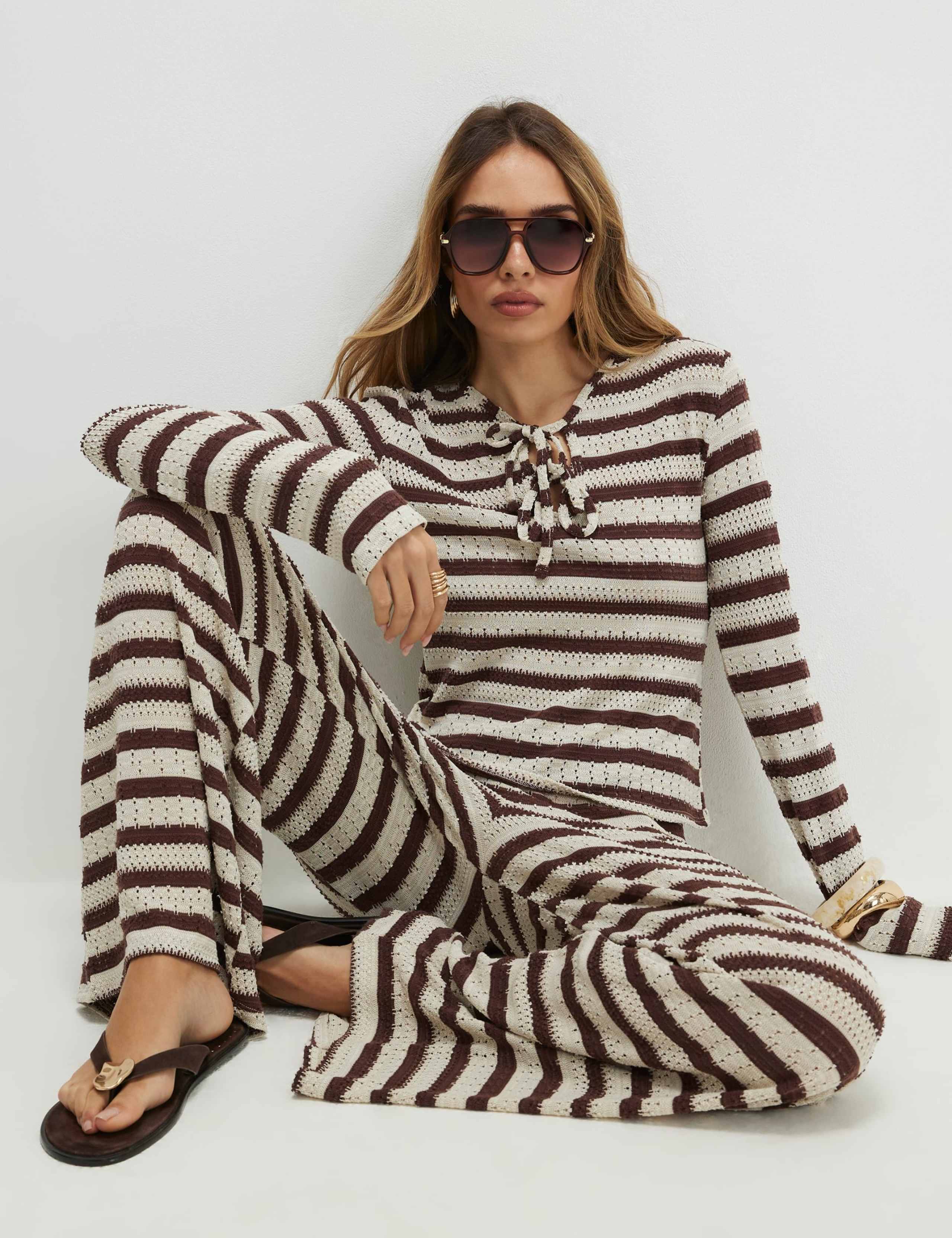 STRIPE TEXTURE TROUSER 3 of 4
