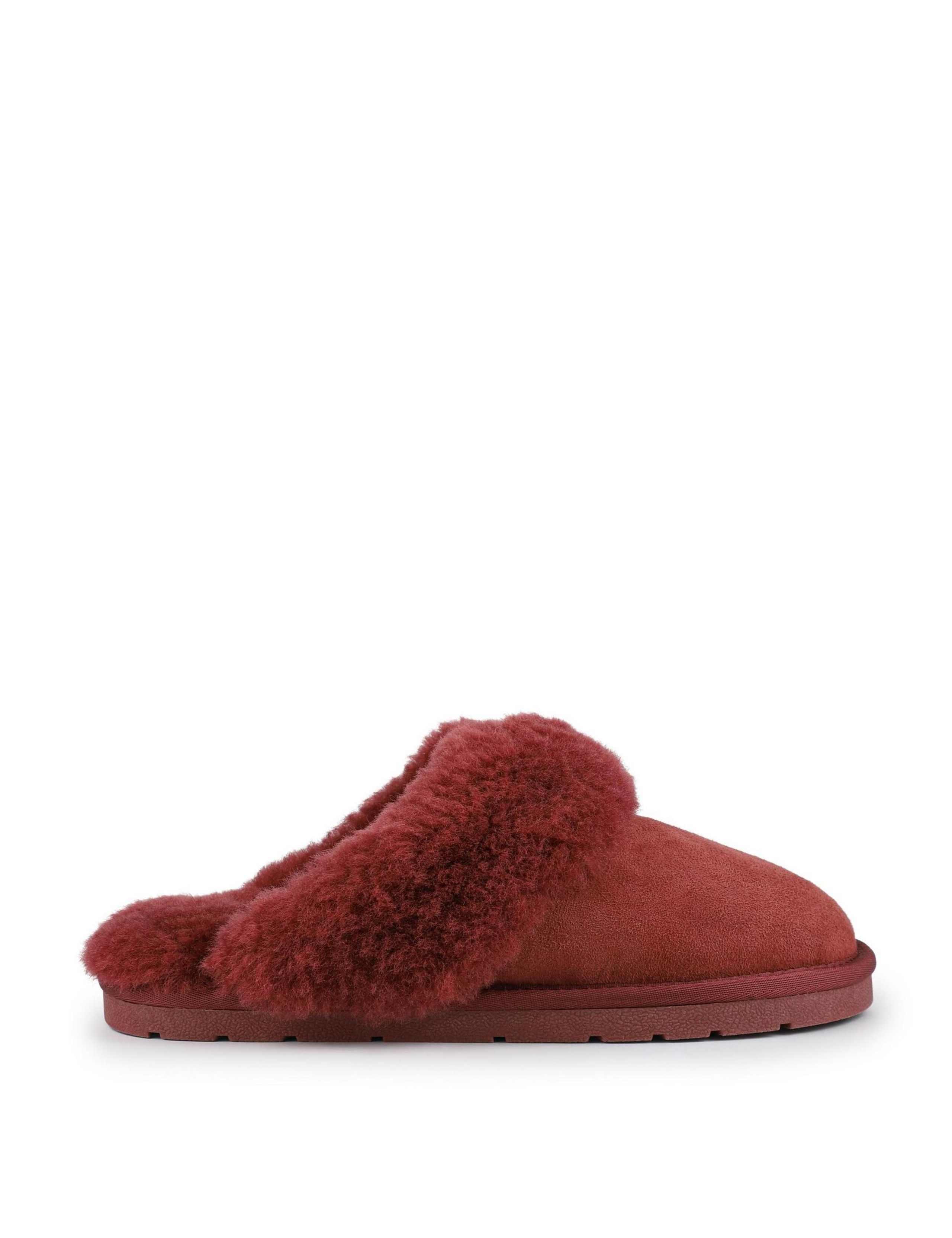 Leather Sheepskin Mule Slippers 2 of 7