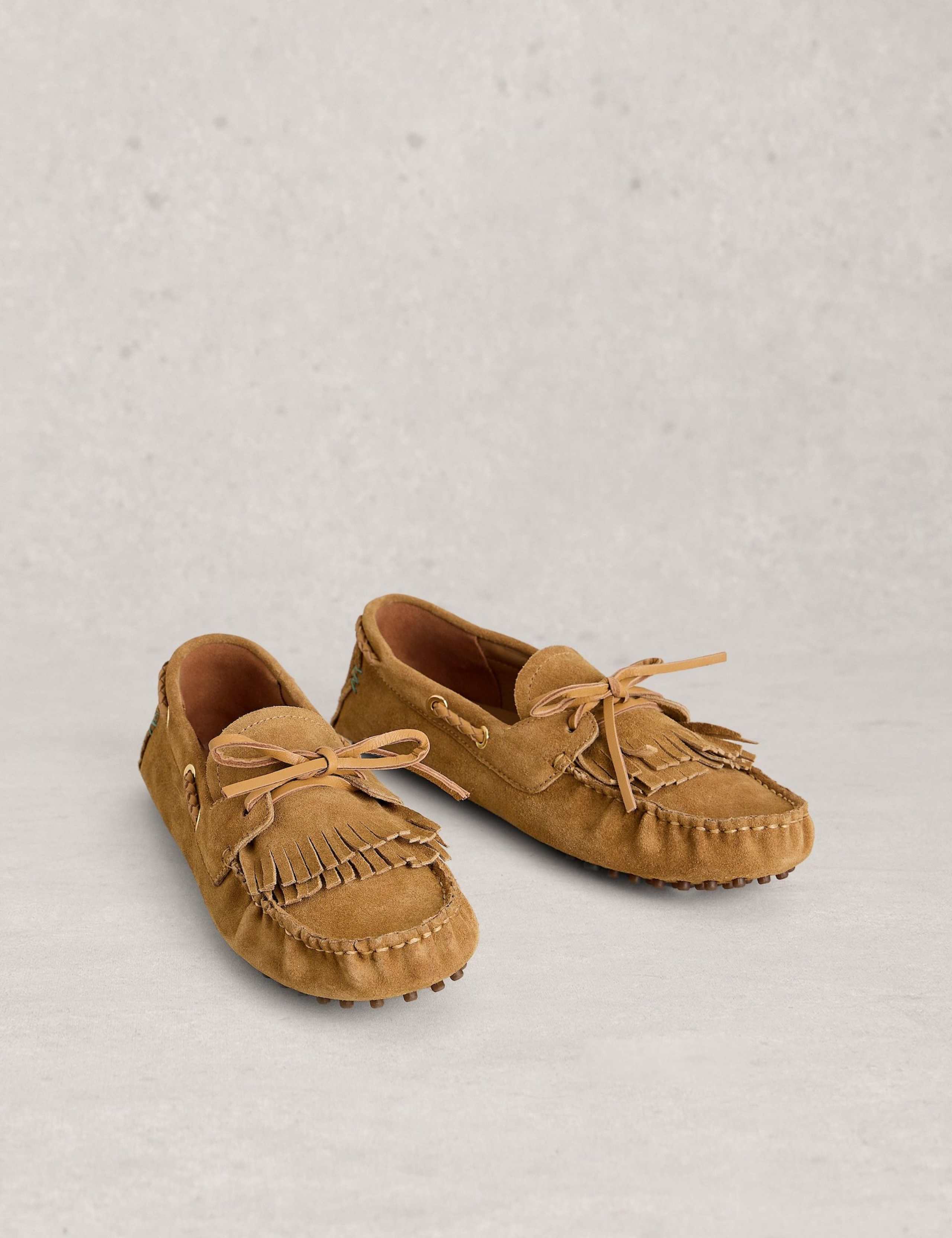 Leather Tassel Flat Loafers 2 of 4