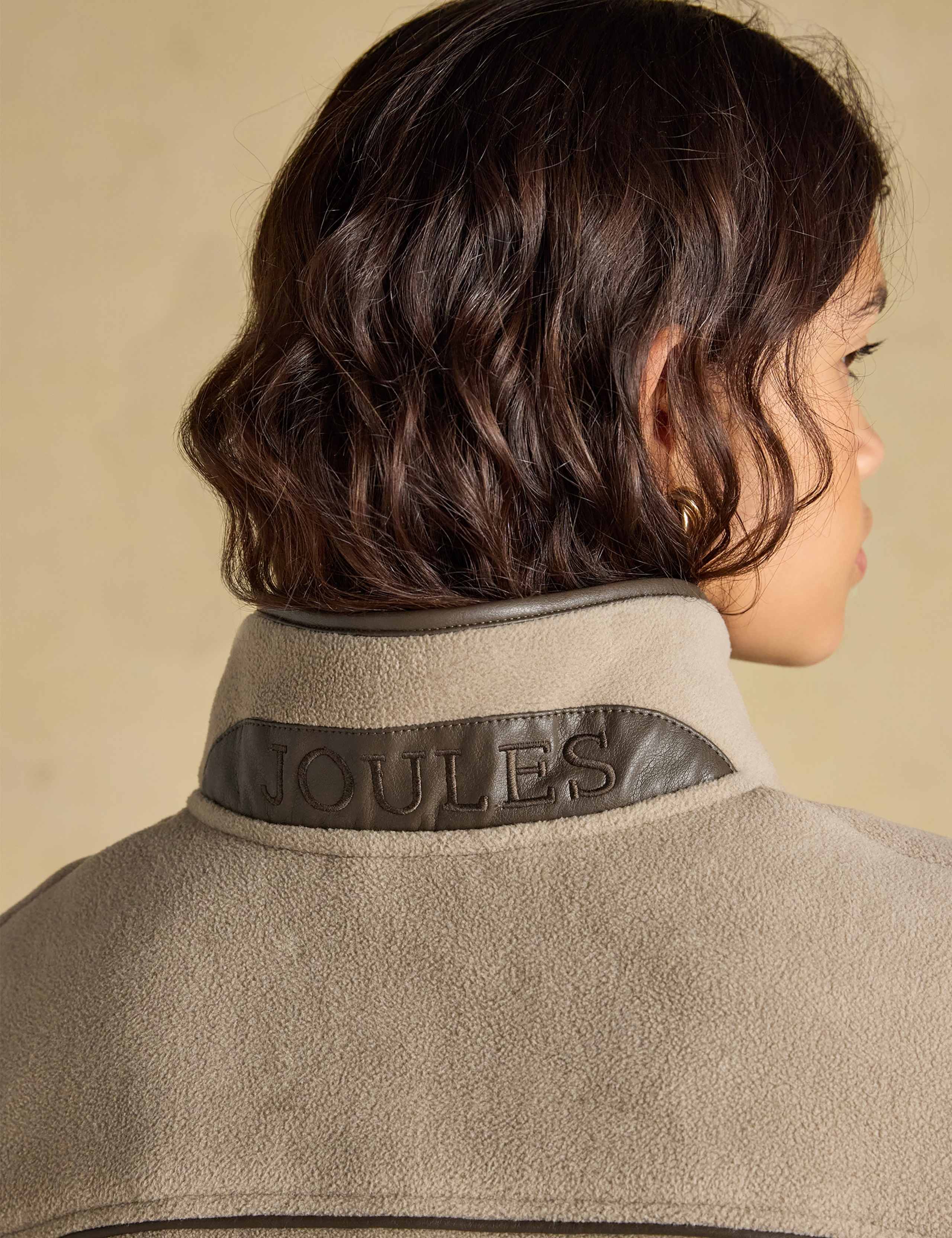 Fleece Funnel Neck Short Cape Jacket 5 of 8
