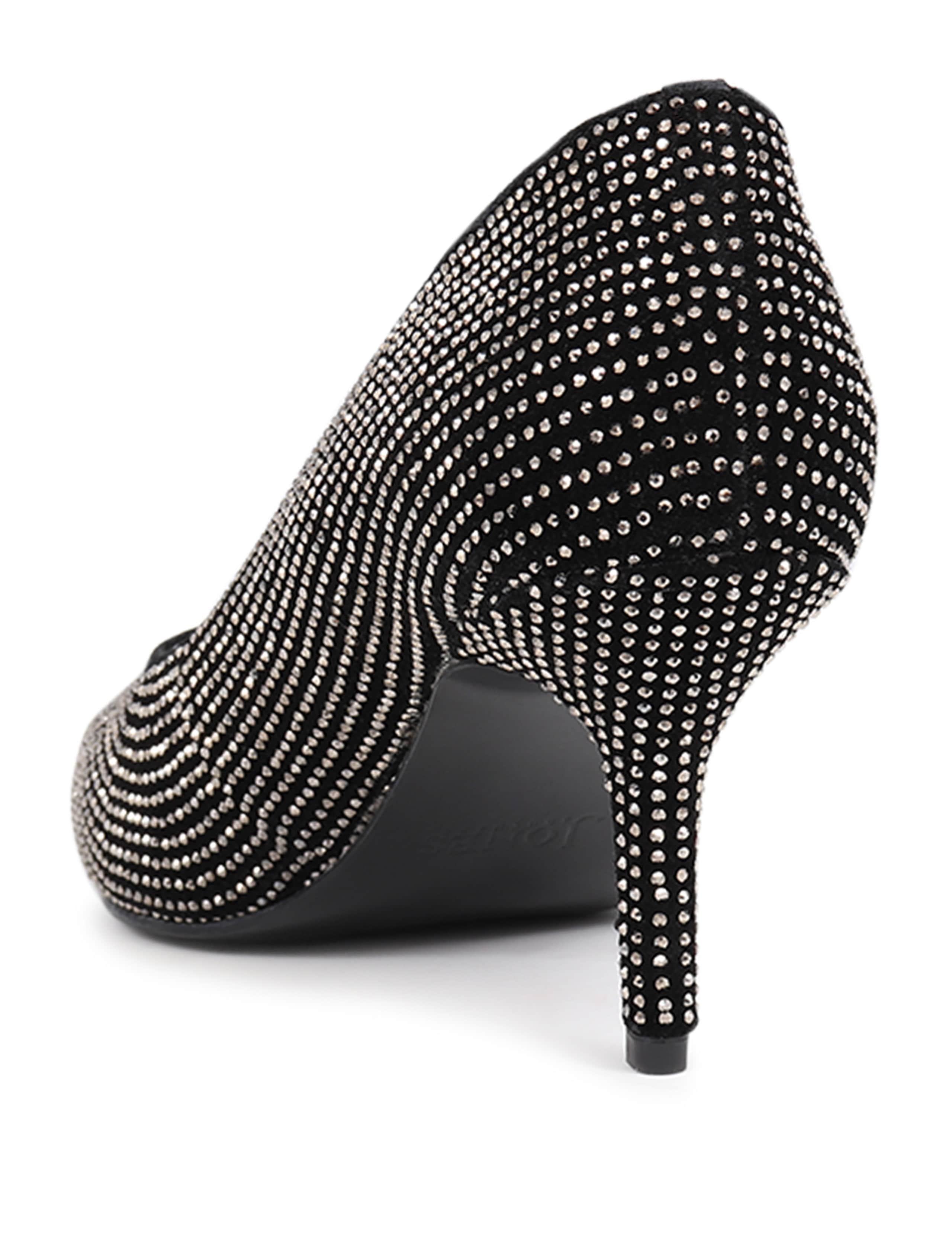 Leather Embellished Kitten Heel Court Shoes 6 of 7