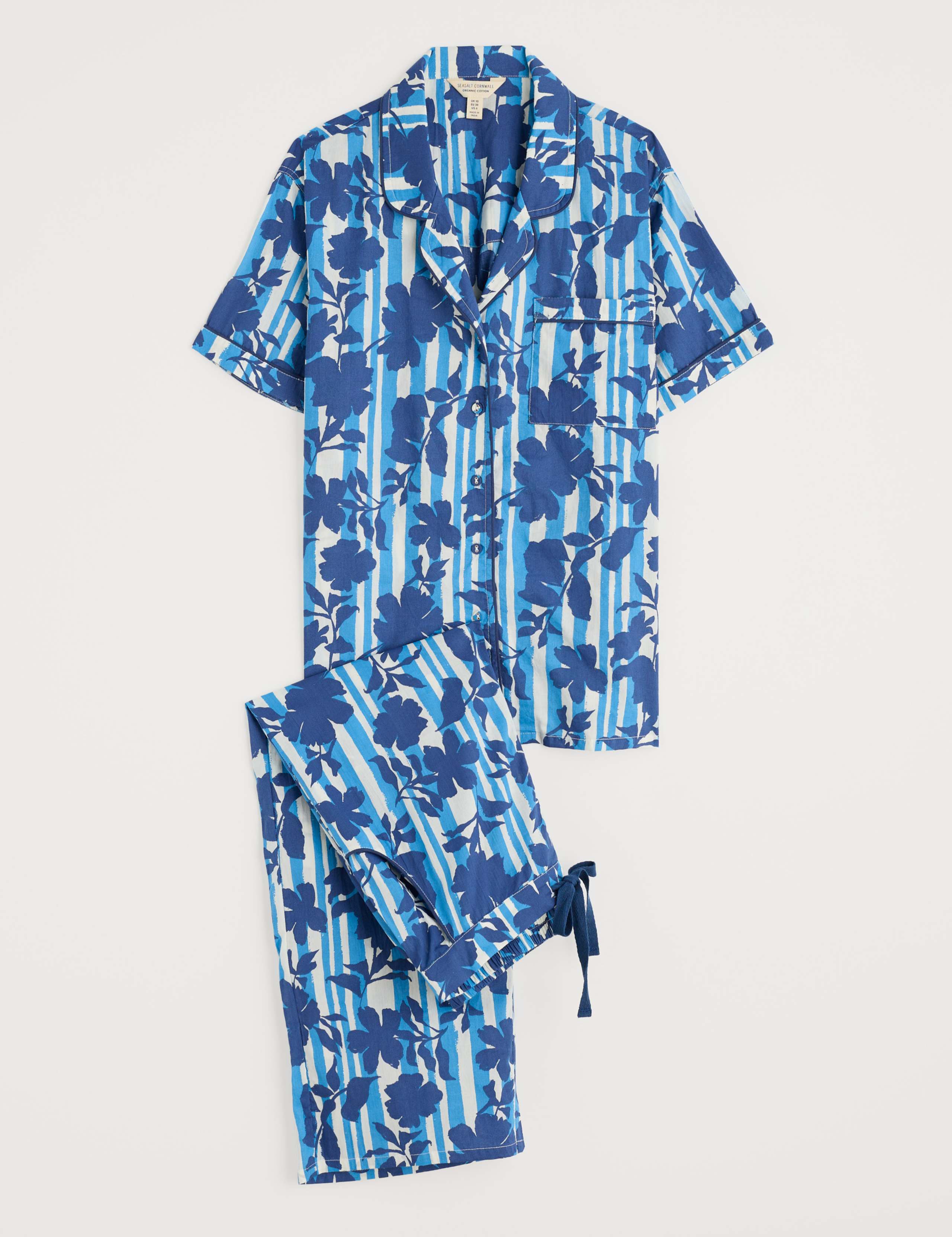 Pure Cotton Floral Pyjama Set 2 of 4