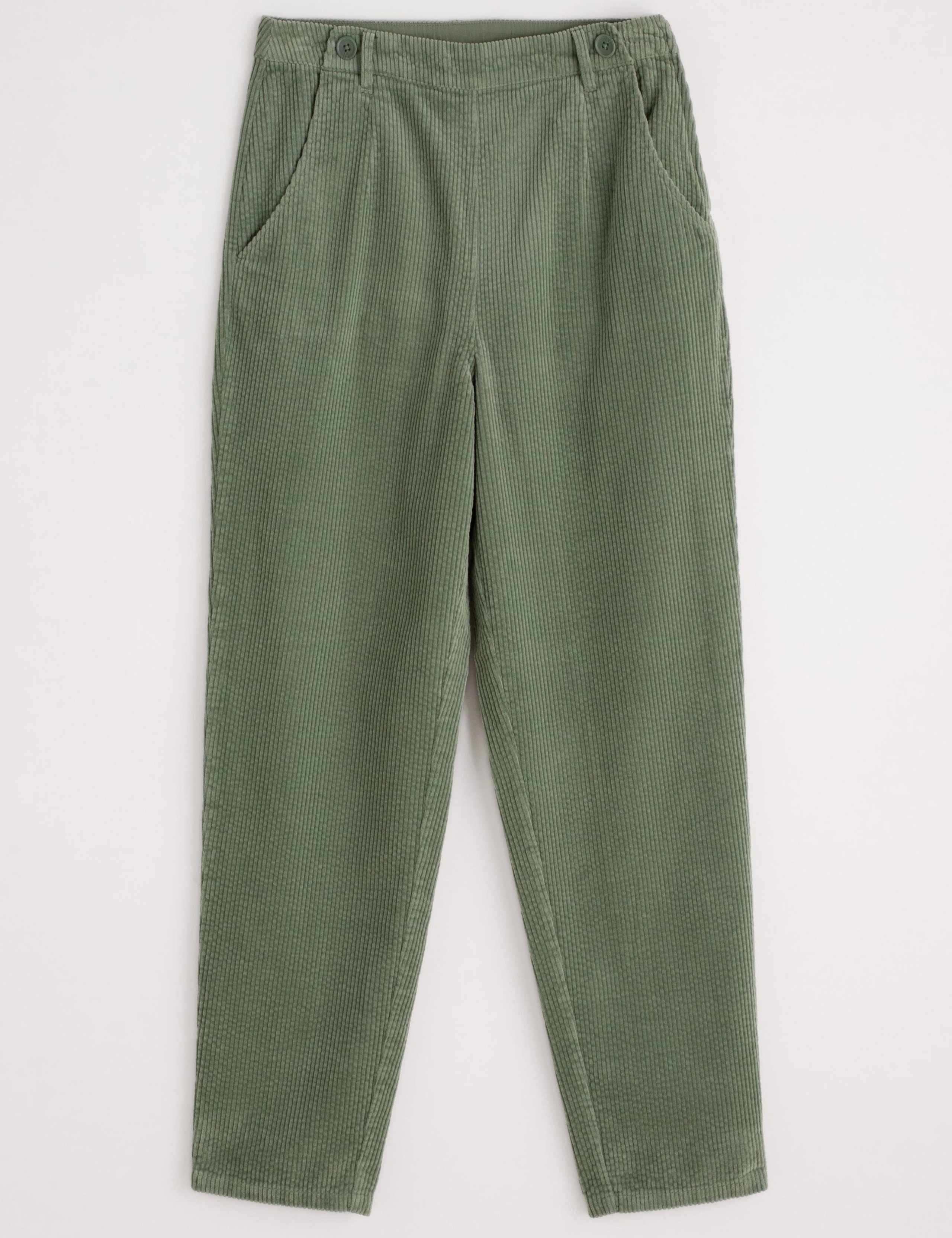 Pure Cotton Cord Tapered Trousers 2 of 4