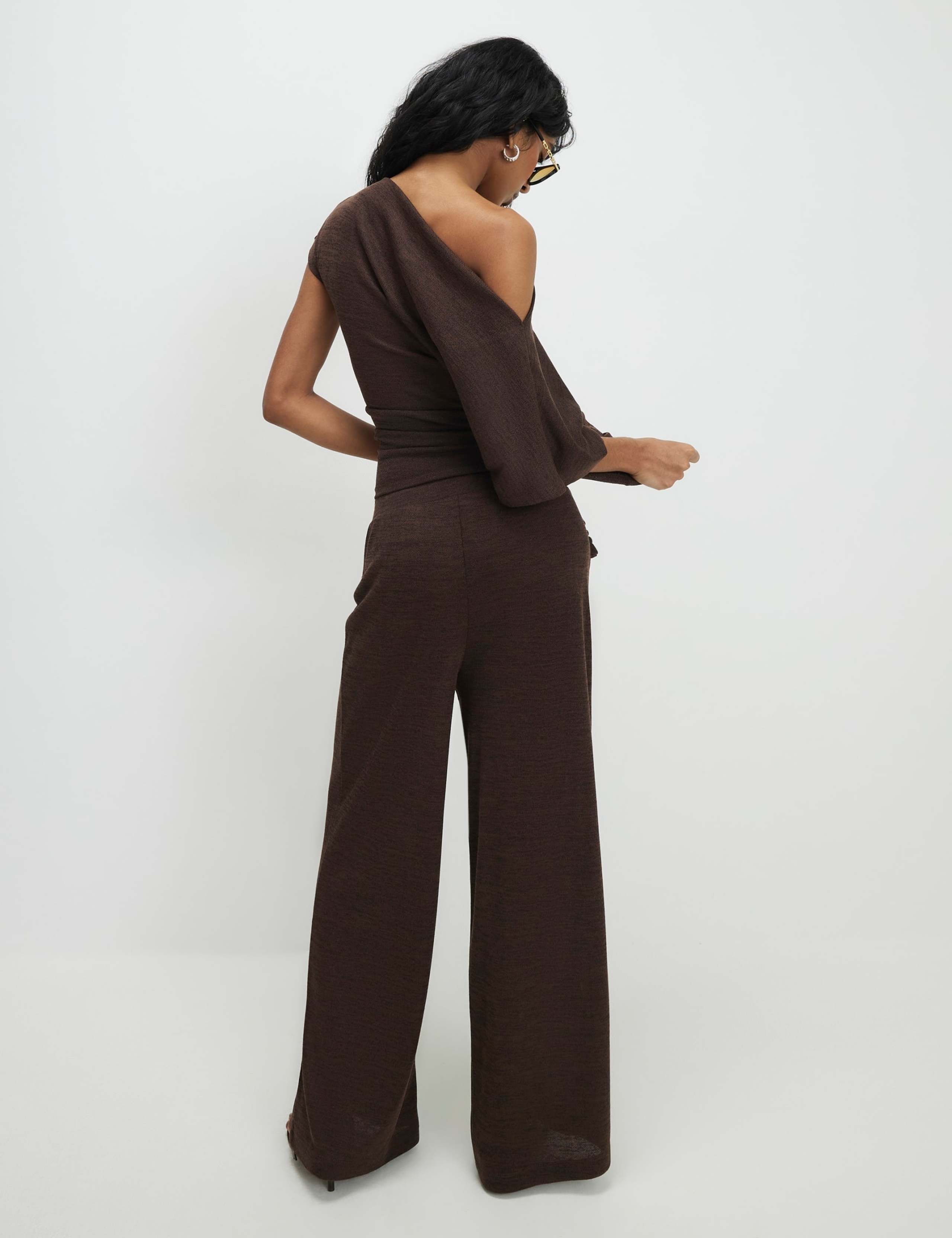 Textured Slash Neck Off The Shoulder Top 4 of 4