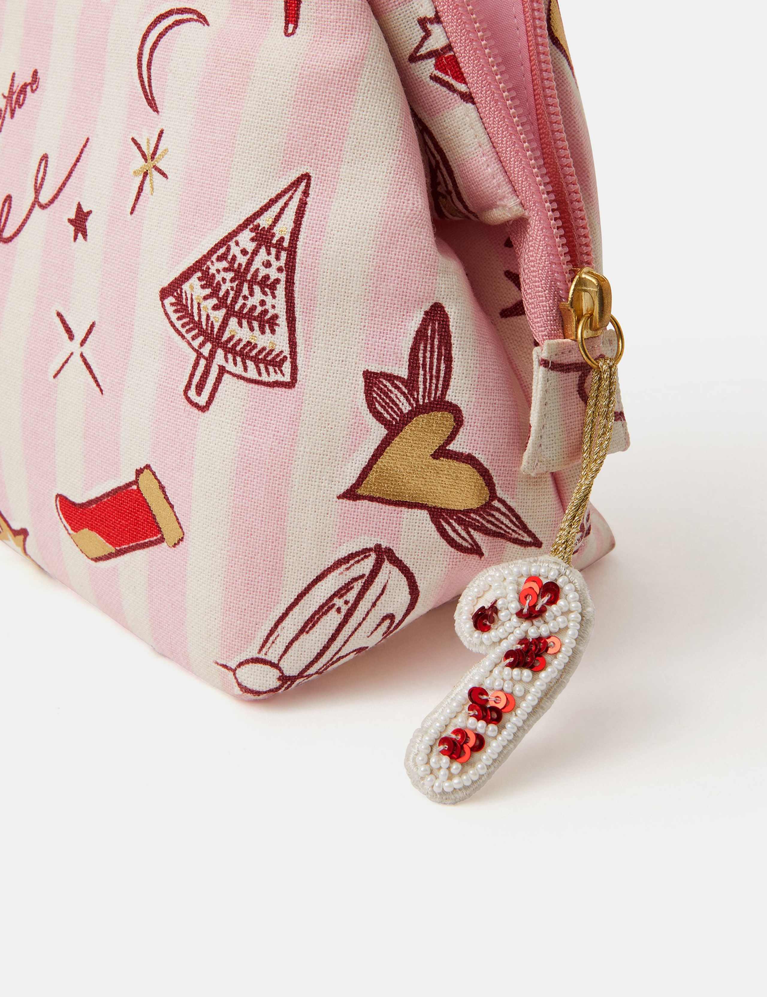 Pure Cotton Xmas Print Make-Up Bag 3 of 4