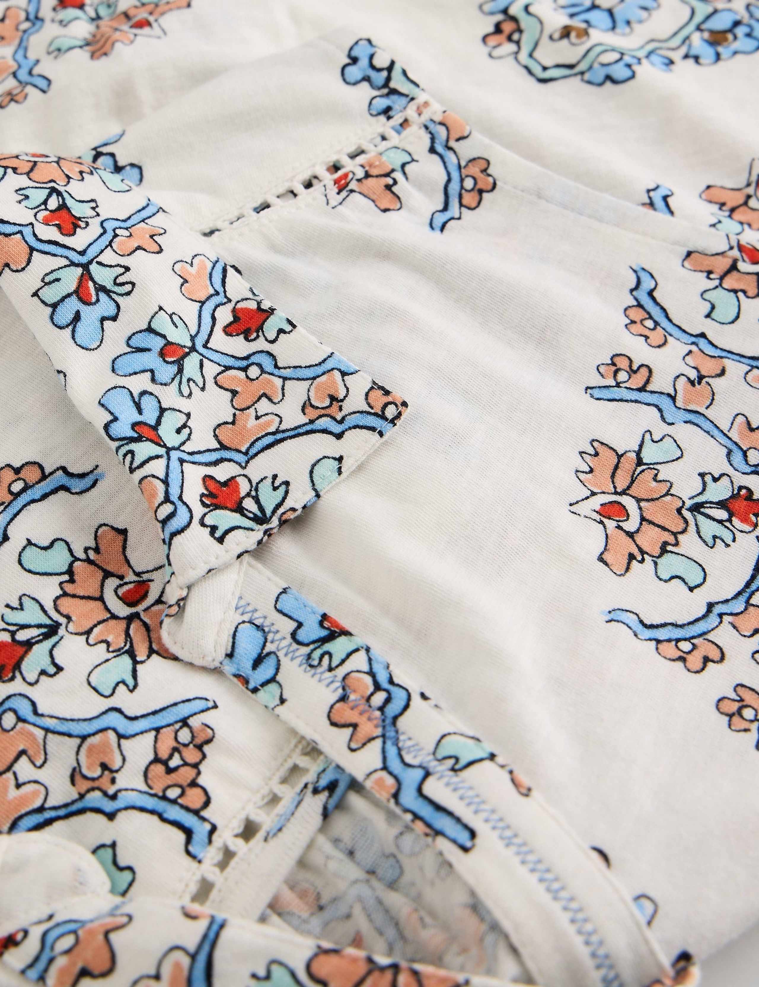 Pure Cotton Geometric Sleeveless Shirt 6 of 6