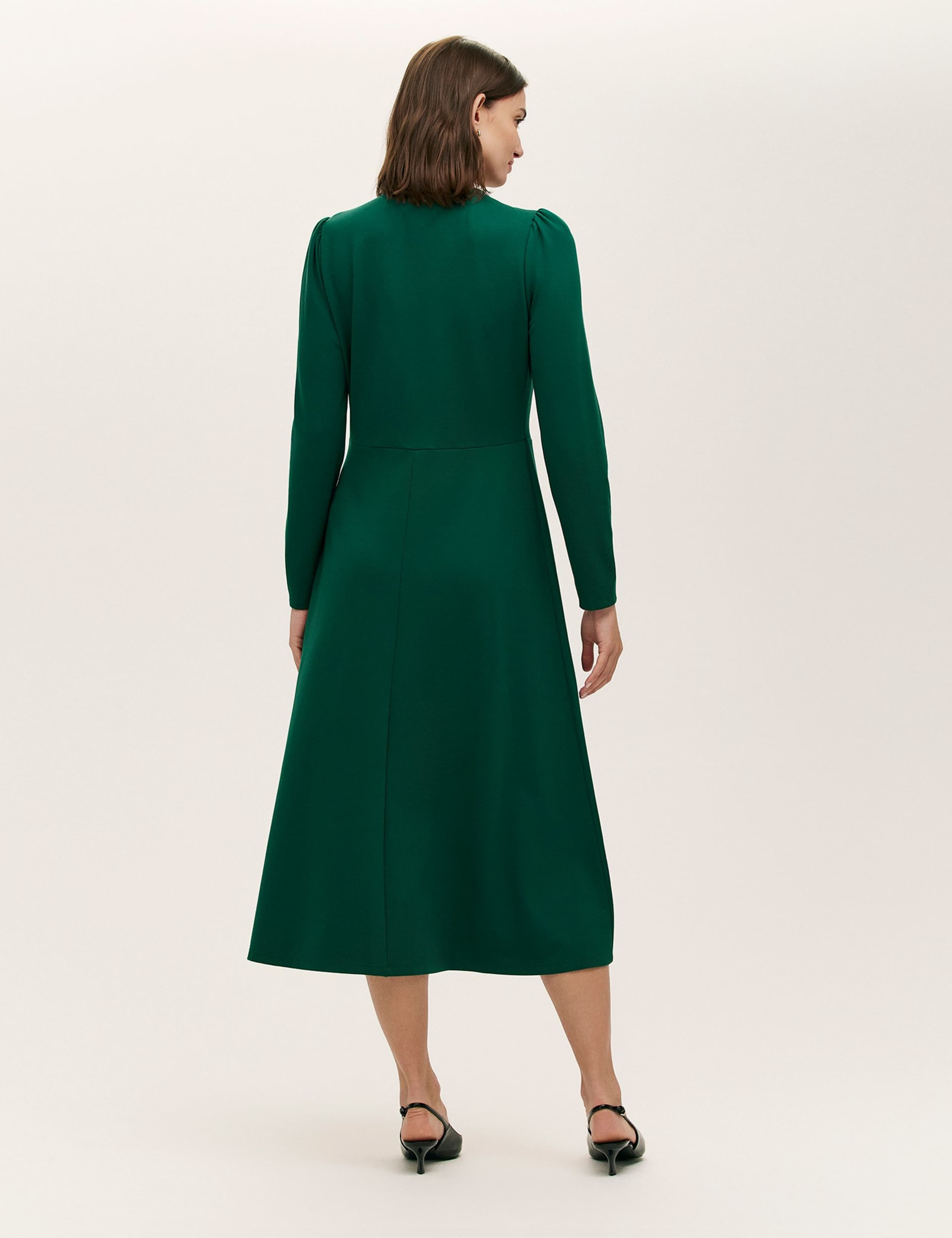 Jersey Midi Waisted Dress 3 of 5