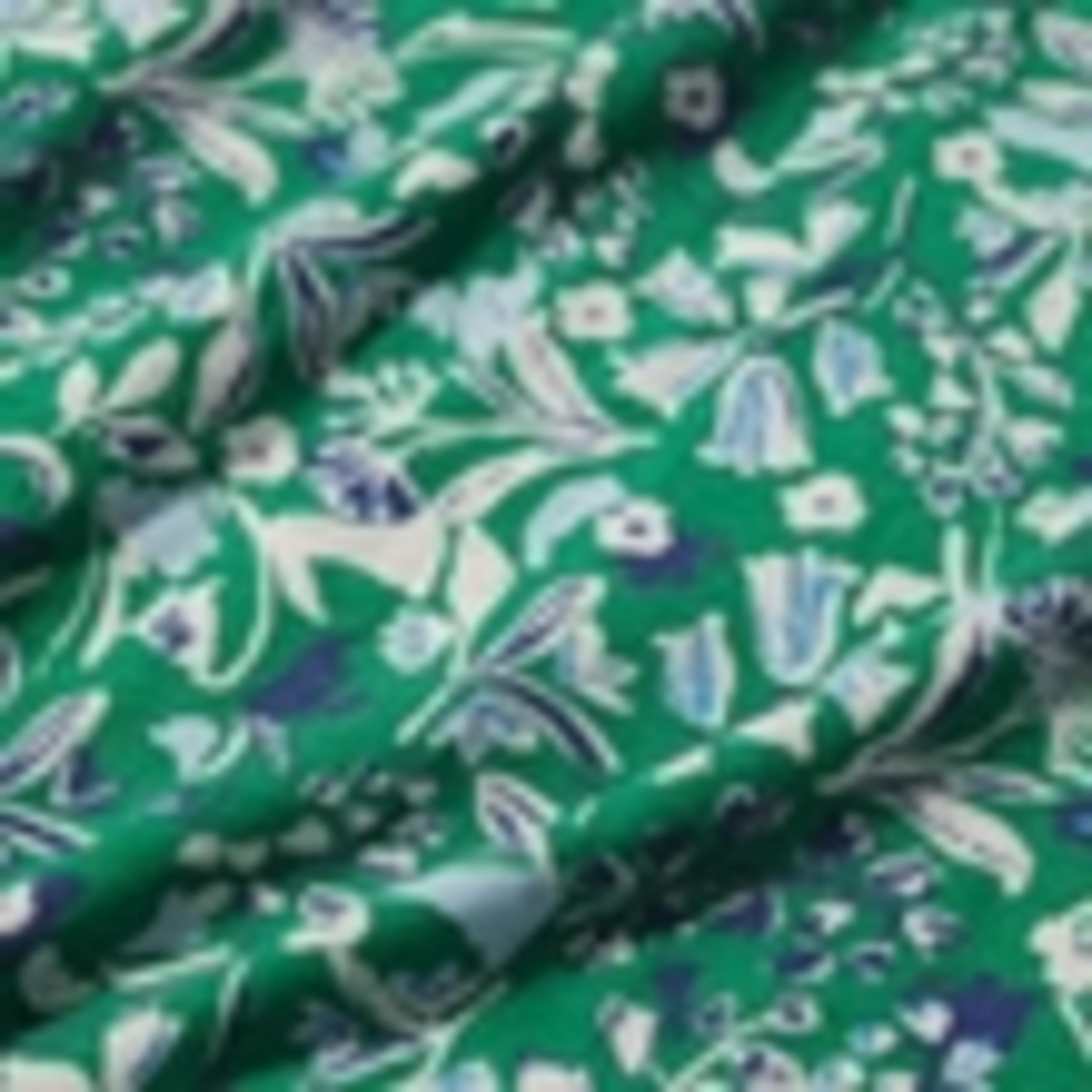 Cotton Rich Floral Midi Waisted Dress 5 of 5