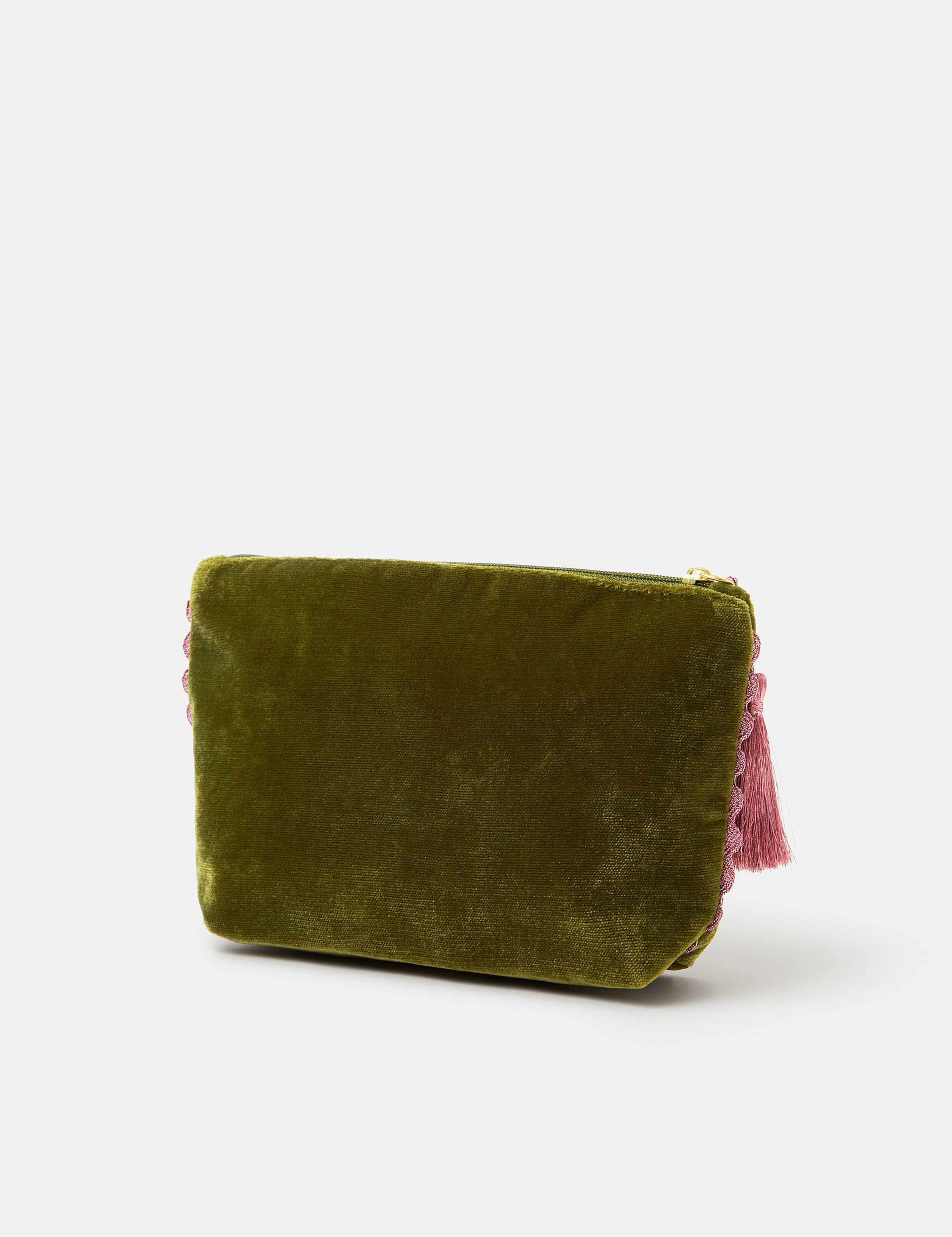 Velvet Embroidered Sausage Dog Pouch 2 of 4