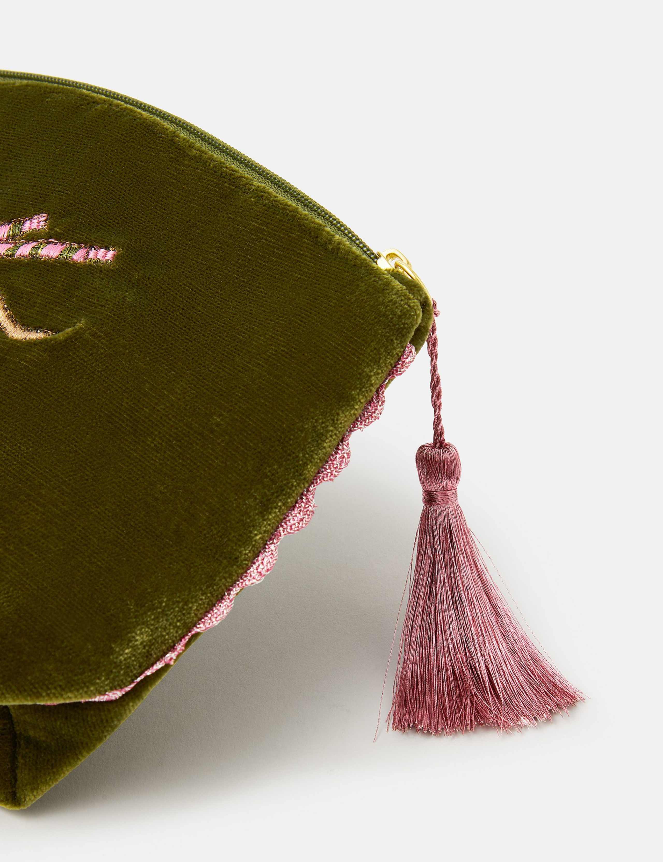 Velvet Embroidered Sausage Dog Pouch 4 of 4