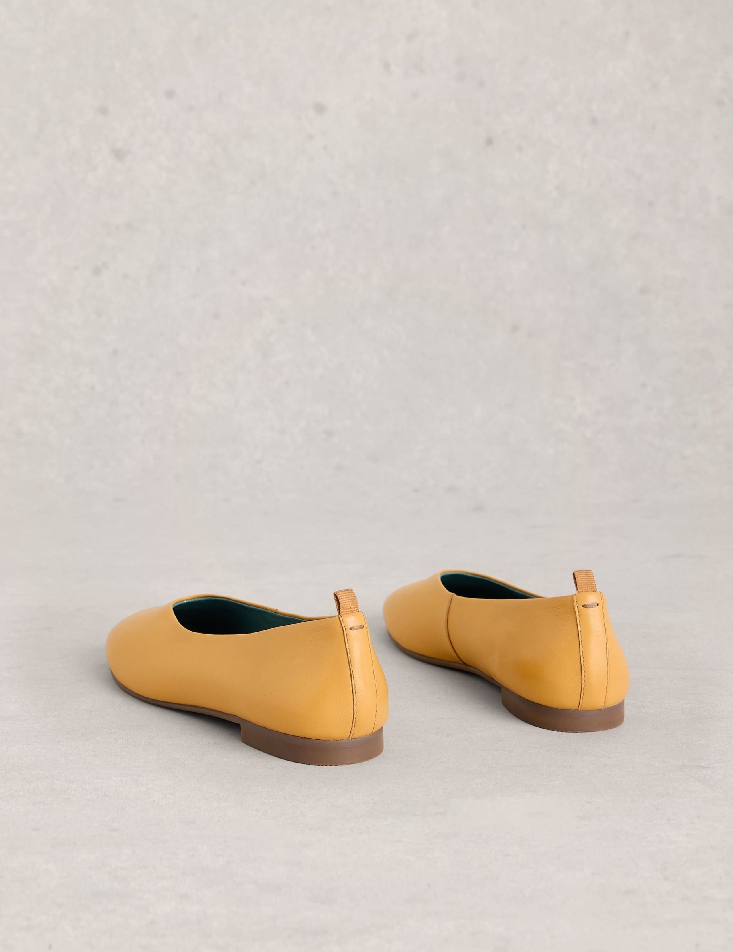 Leather Flat Ballerina Pumps 4 of 4