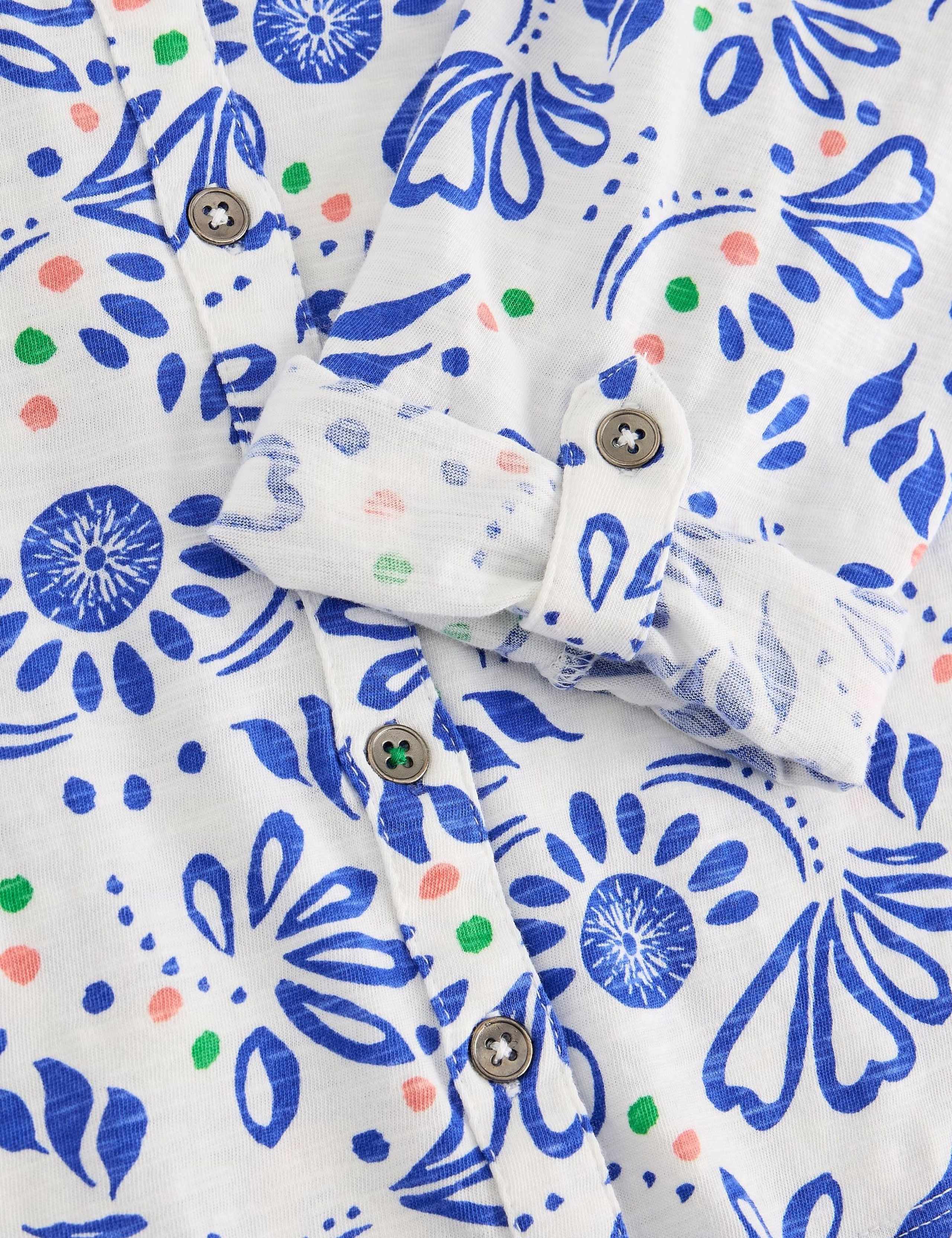 Pure Cotton Jersey Floral Shirt 4 of 6