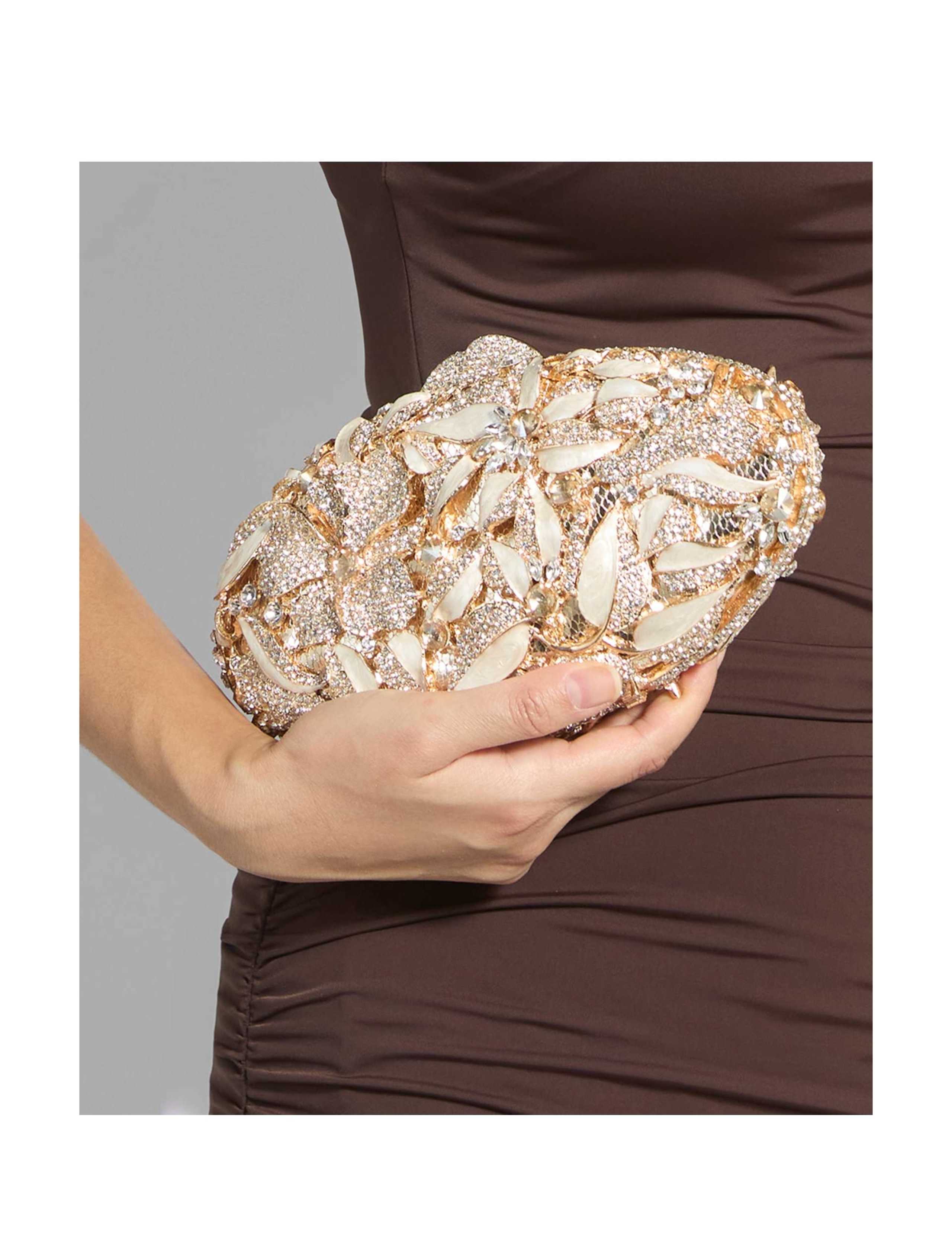 Crystal Embellished Chain Strap Clutch Bag 2 of 6