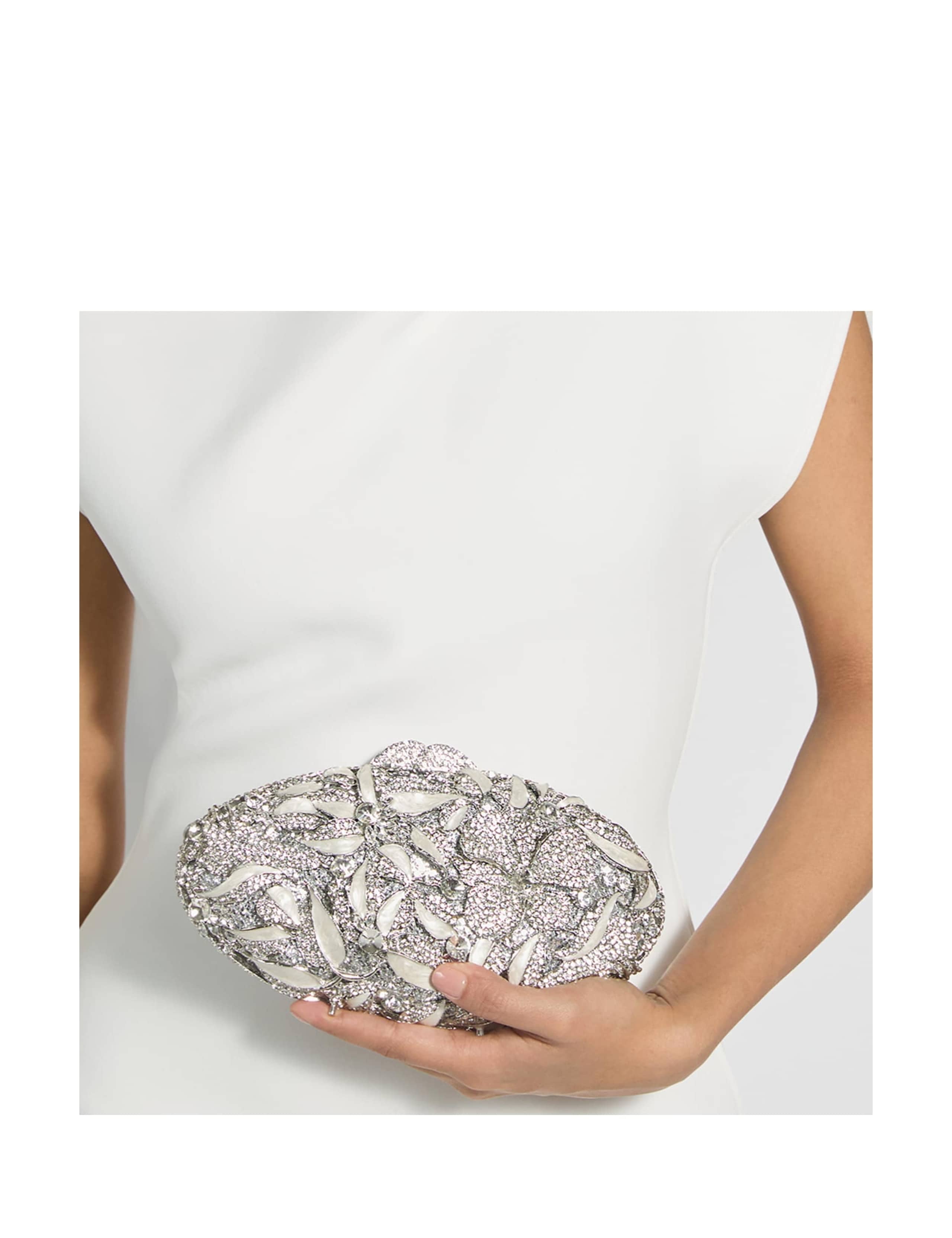 Crystal Embellished Chain Strap Clutch Bag 2 of 6