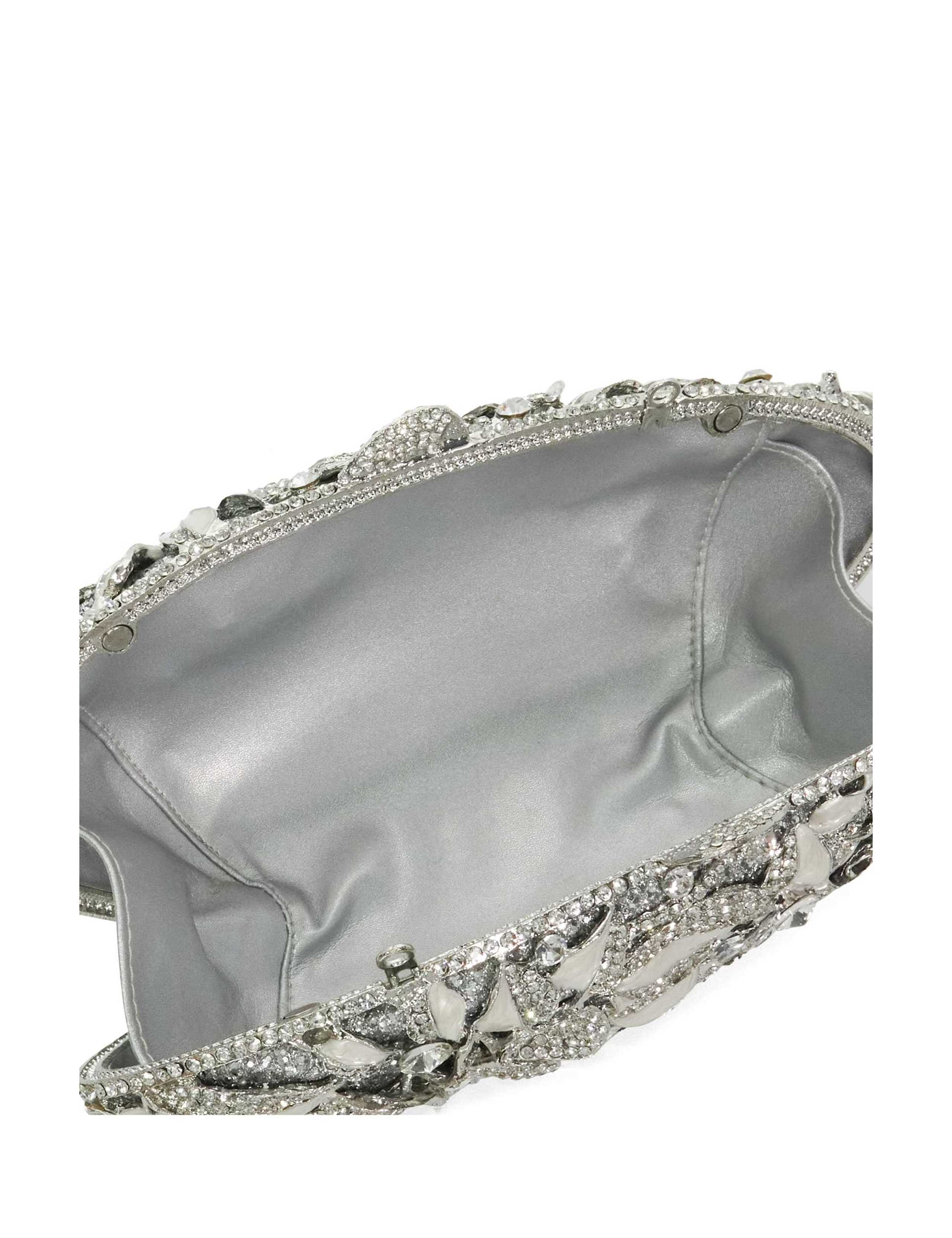 Crystal Embellished Chain Strap Clutch Bag 5 of 6