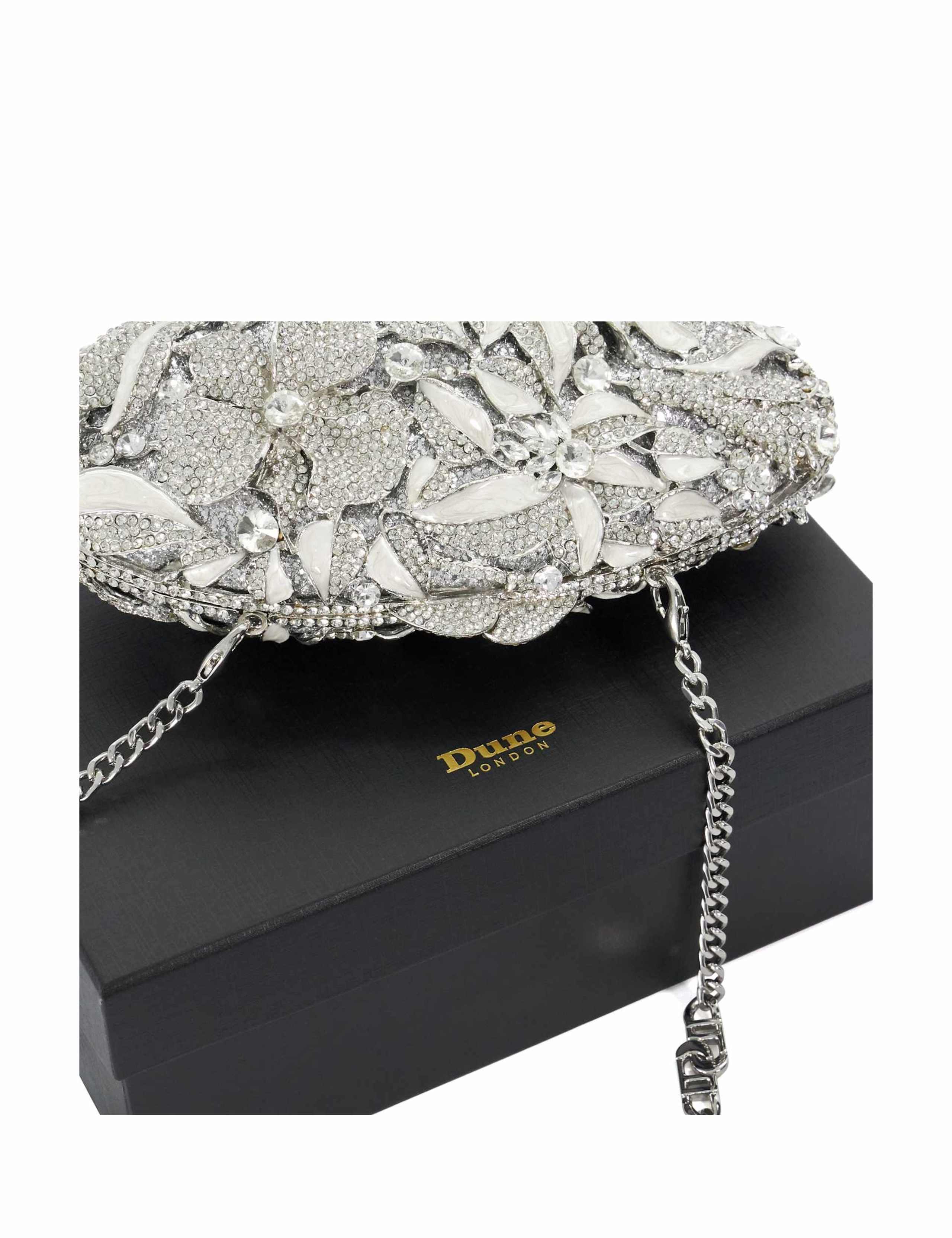 Crystal Embellished Chain Strap Clutch Bag 6 of 6