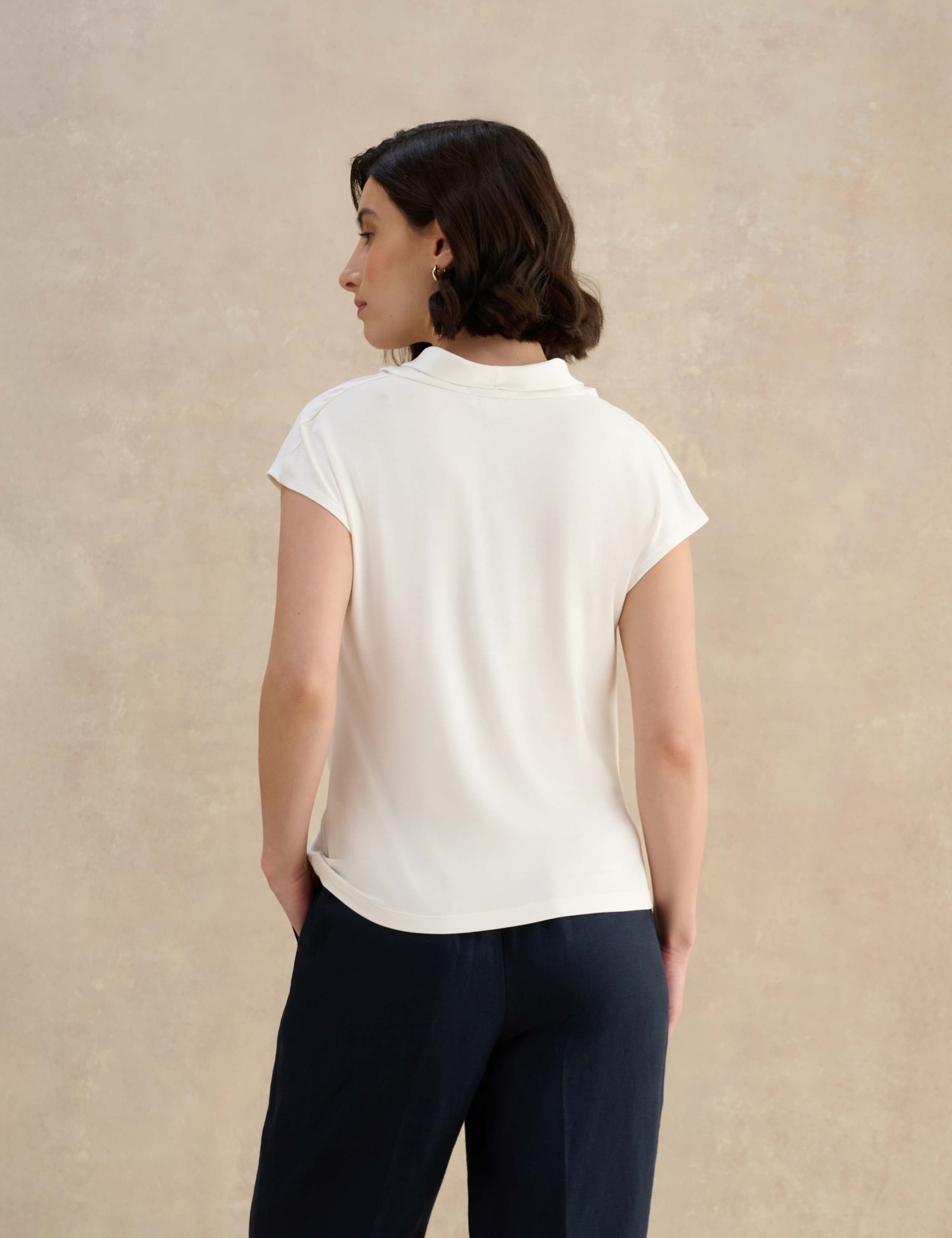 Jersey Cowl Neck Top 4 of 5