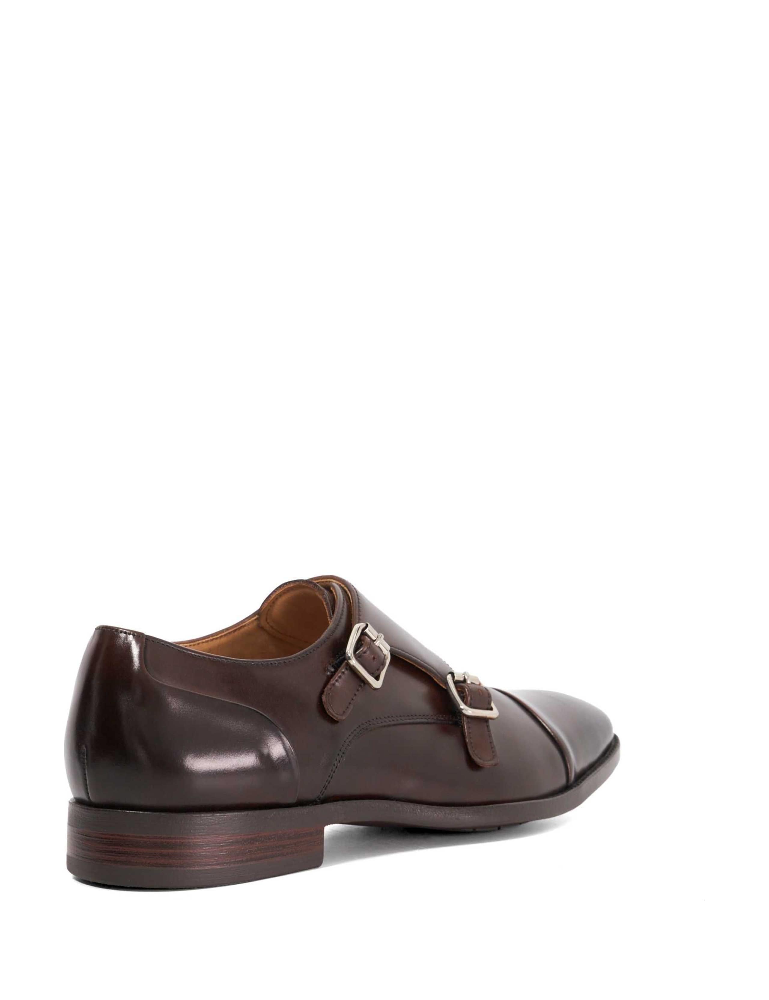 Leather Double Monk Strap Shoes 2 of 5