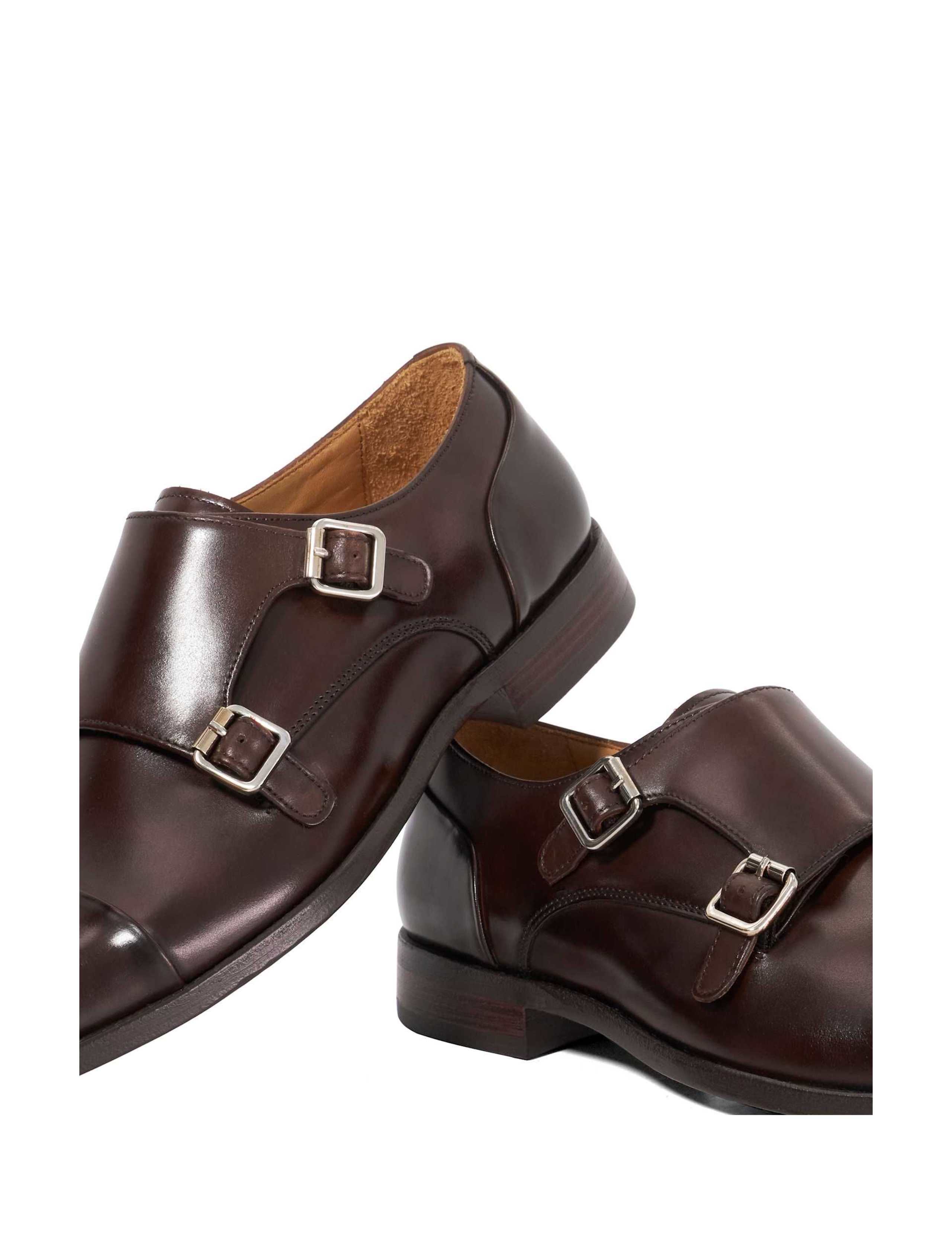 Leather Double Monk Strap Shoes 5 of 5