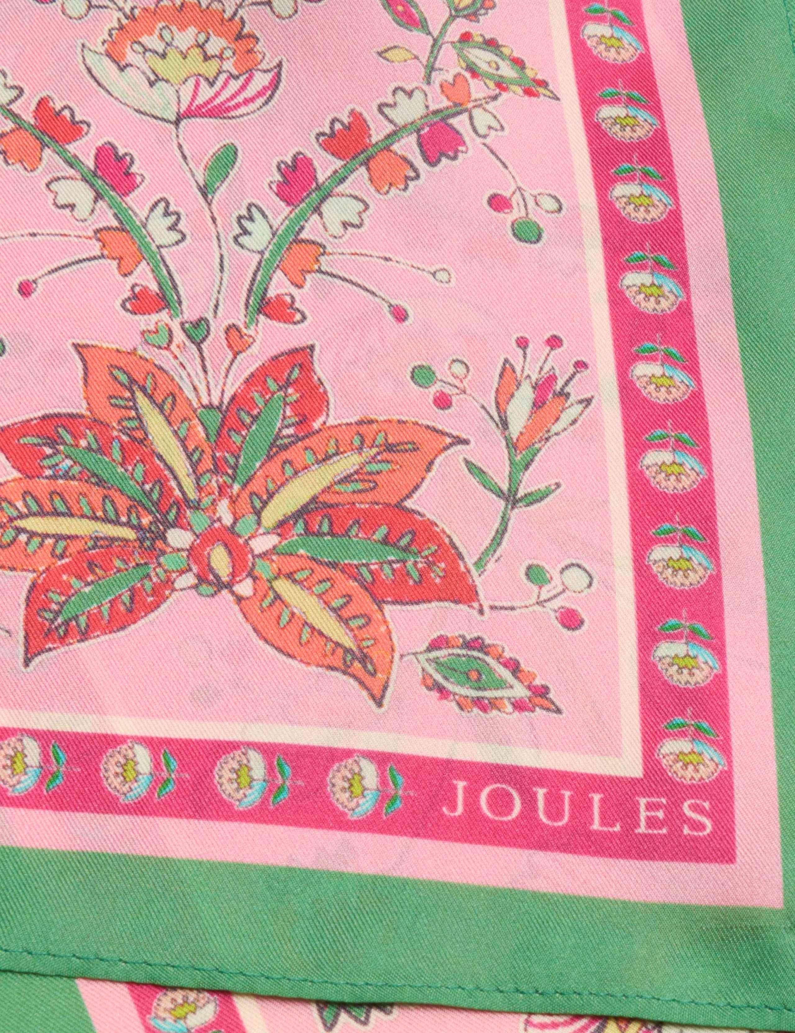 Pure Silk Floral Skinny Scarf 2 of 5
