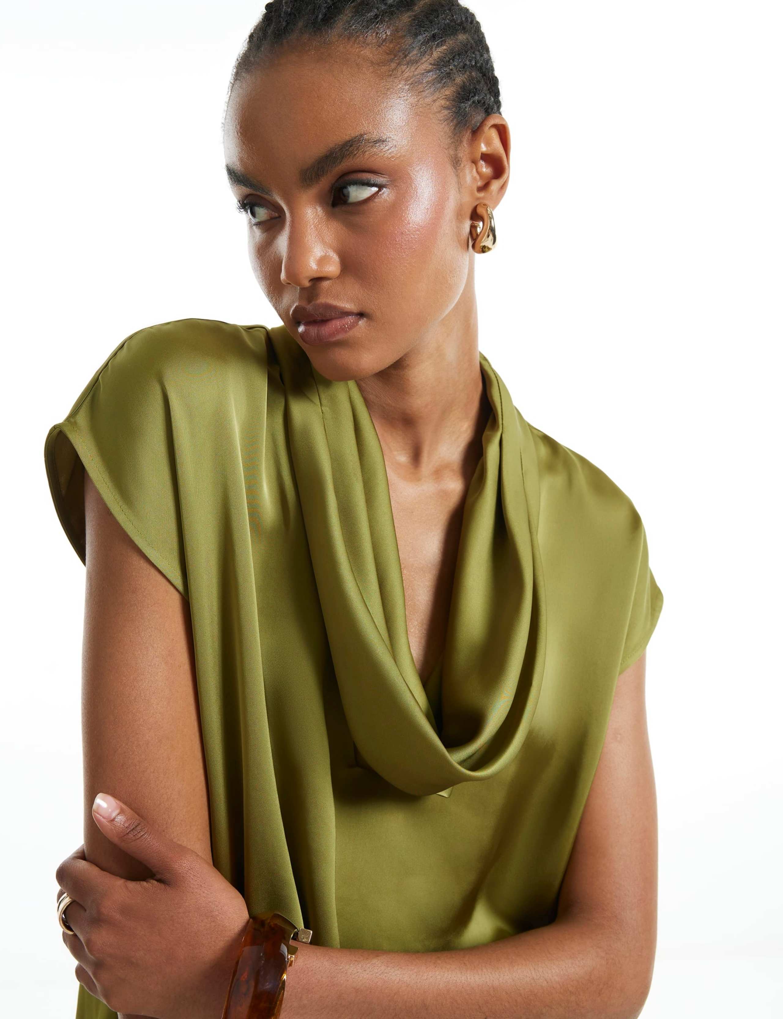 Relaxed Cowl Neck Tank 3 of 6