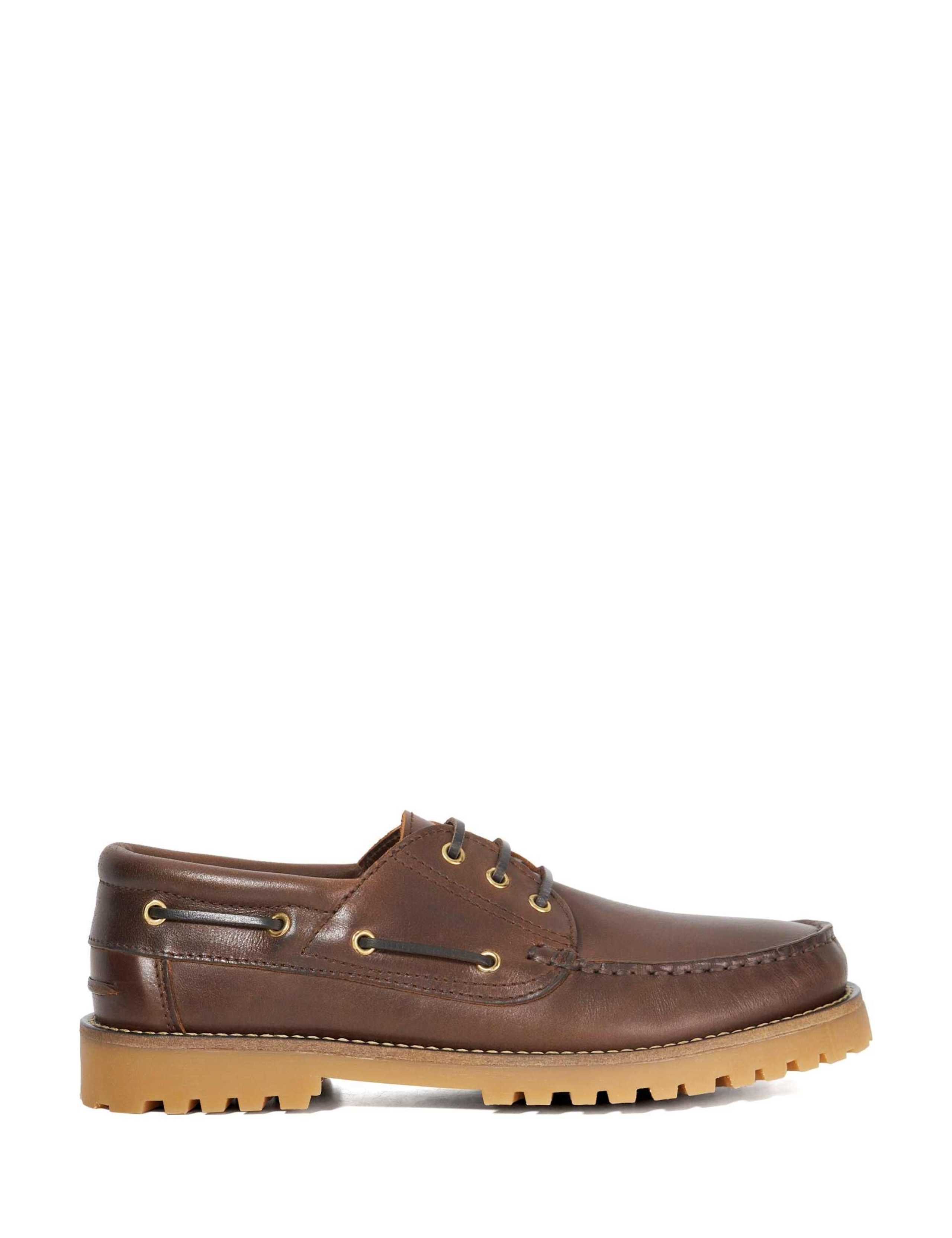 Leather Cleated Boat Shoes 1 of 5