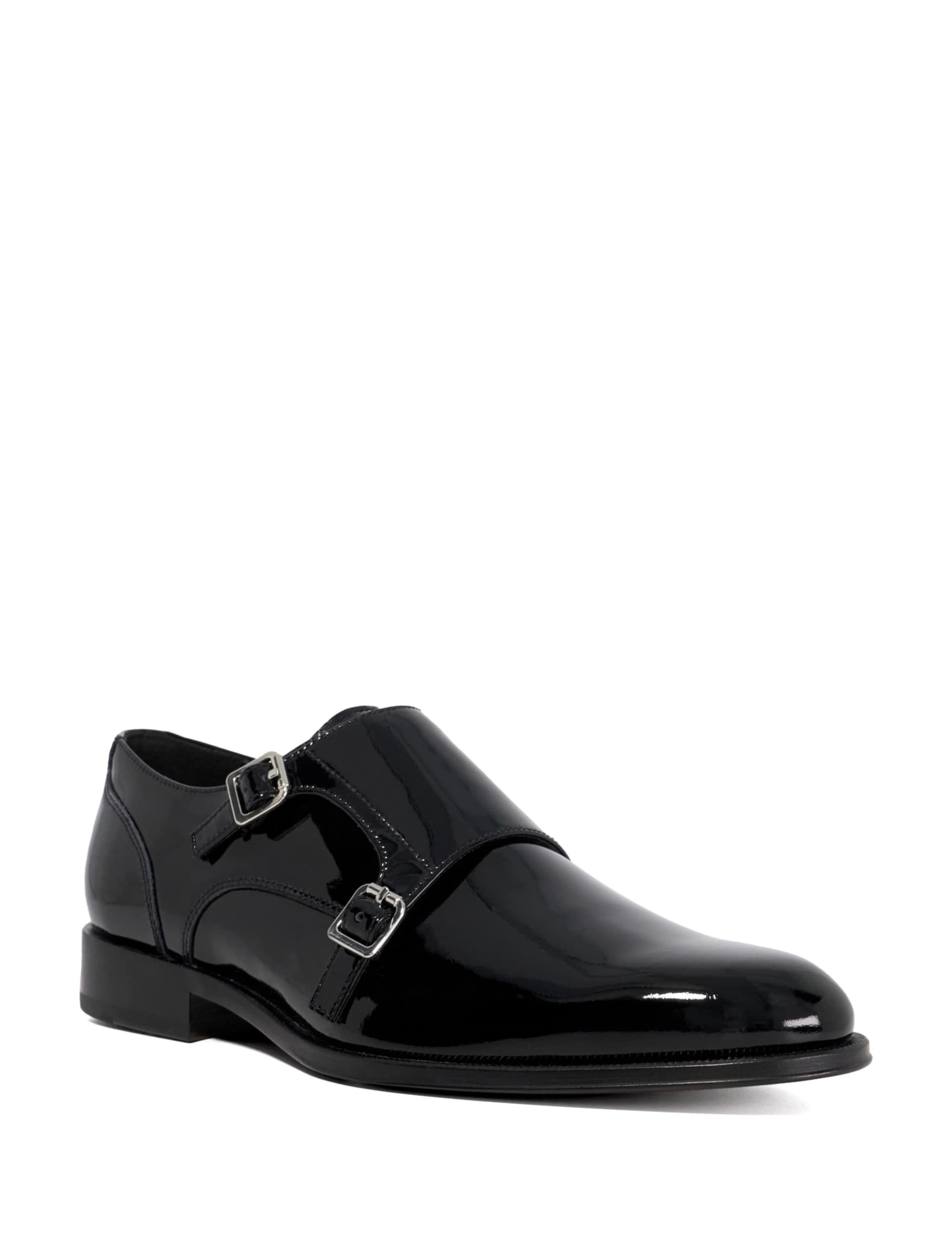 Patent Leather Double Monk Strap Shoes 2 of 4