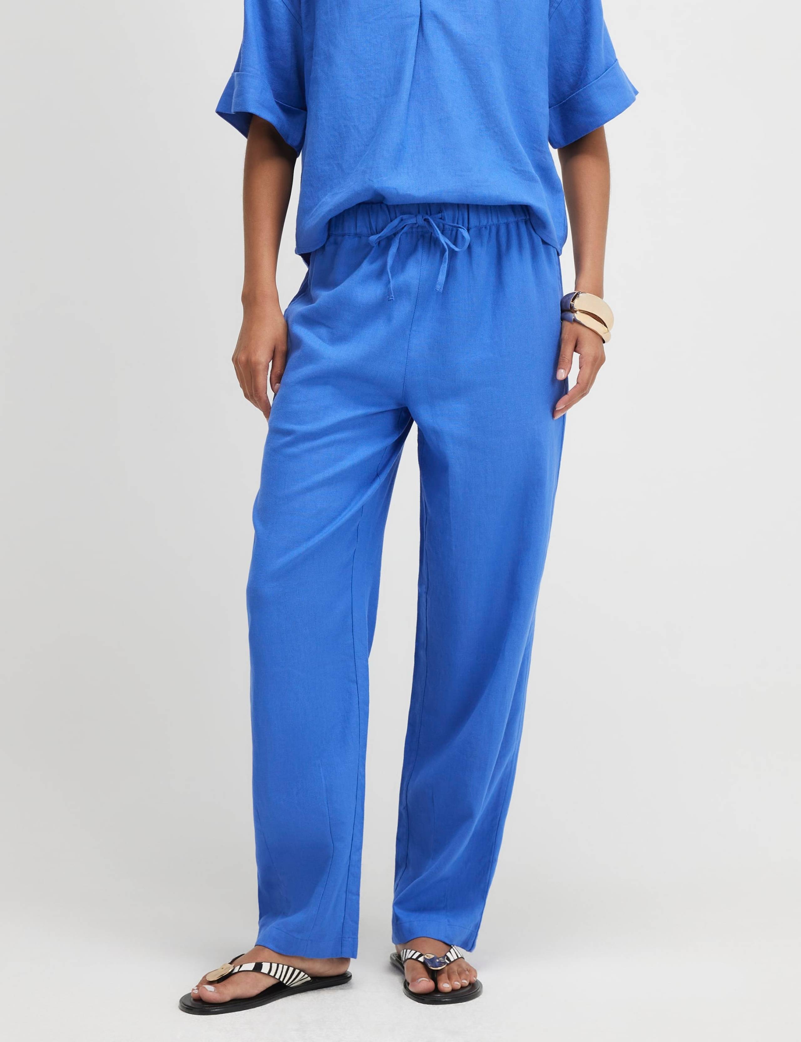 Linen Rich Drawstring Tapered Trousers 4 of 4