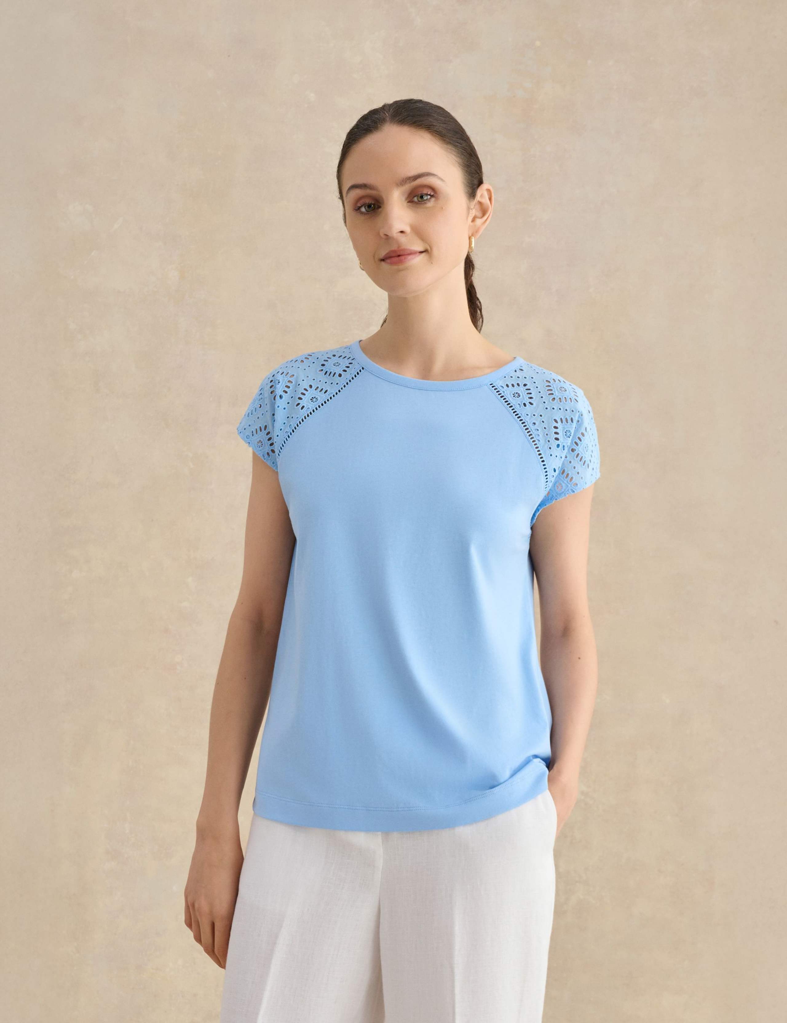Pure Cotton Broderie top 1 of 5