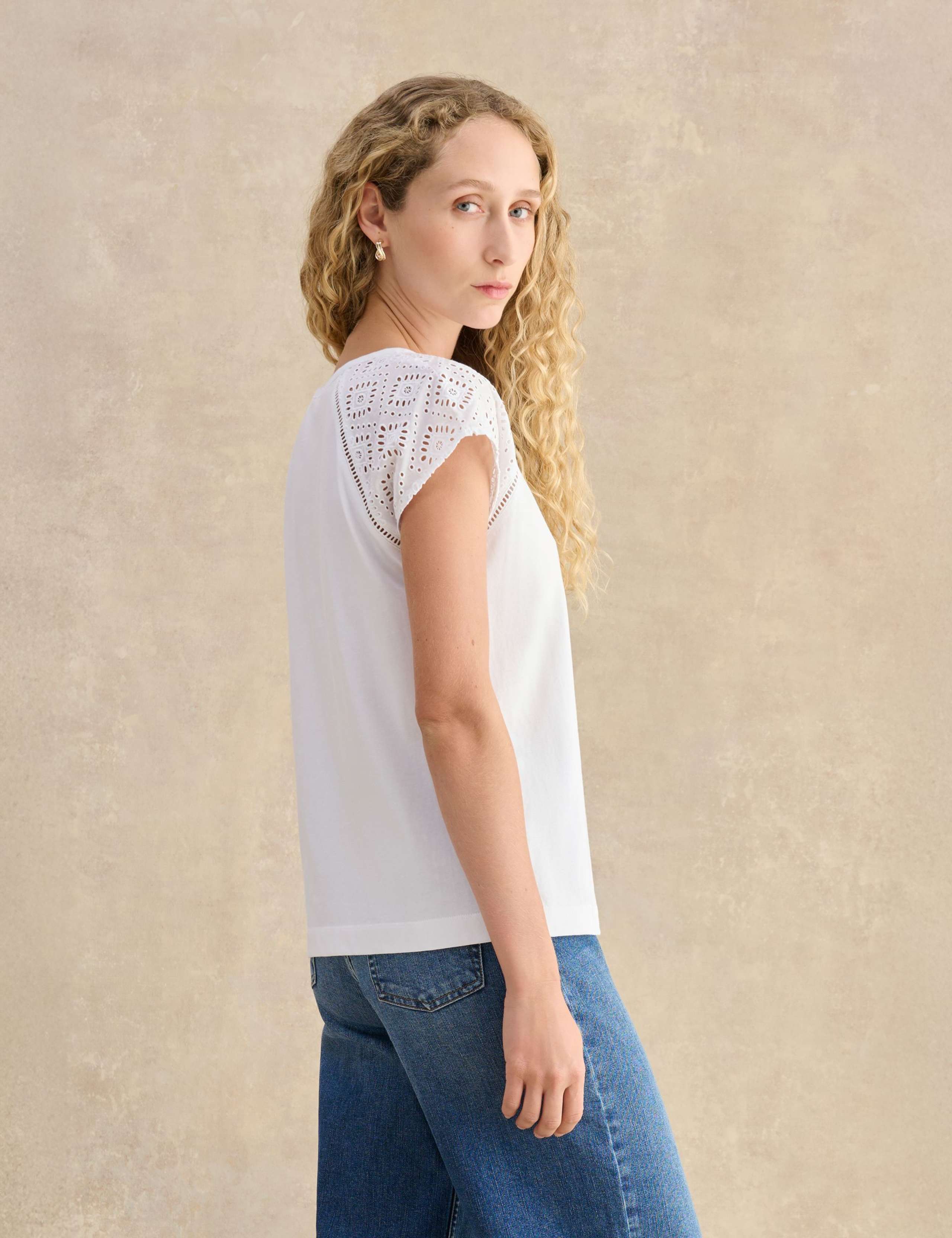 Pure Cotton Broderie top 3 of 5